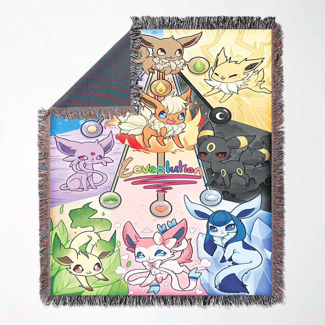 Eevee Evolutions Custom Woven Blanket