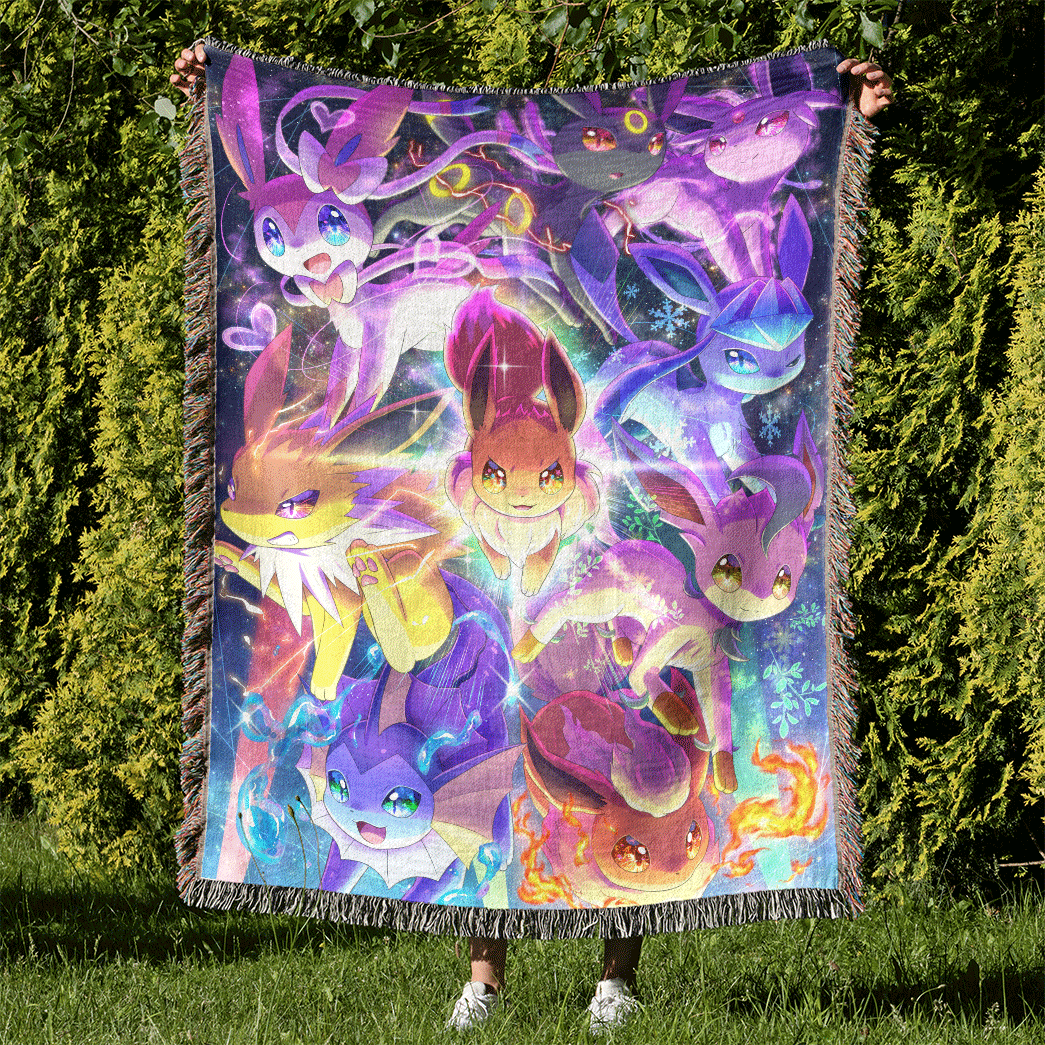 Eevee Evolutions Custom Woven Blanket