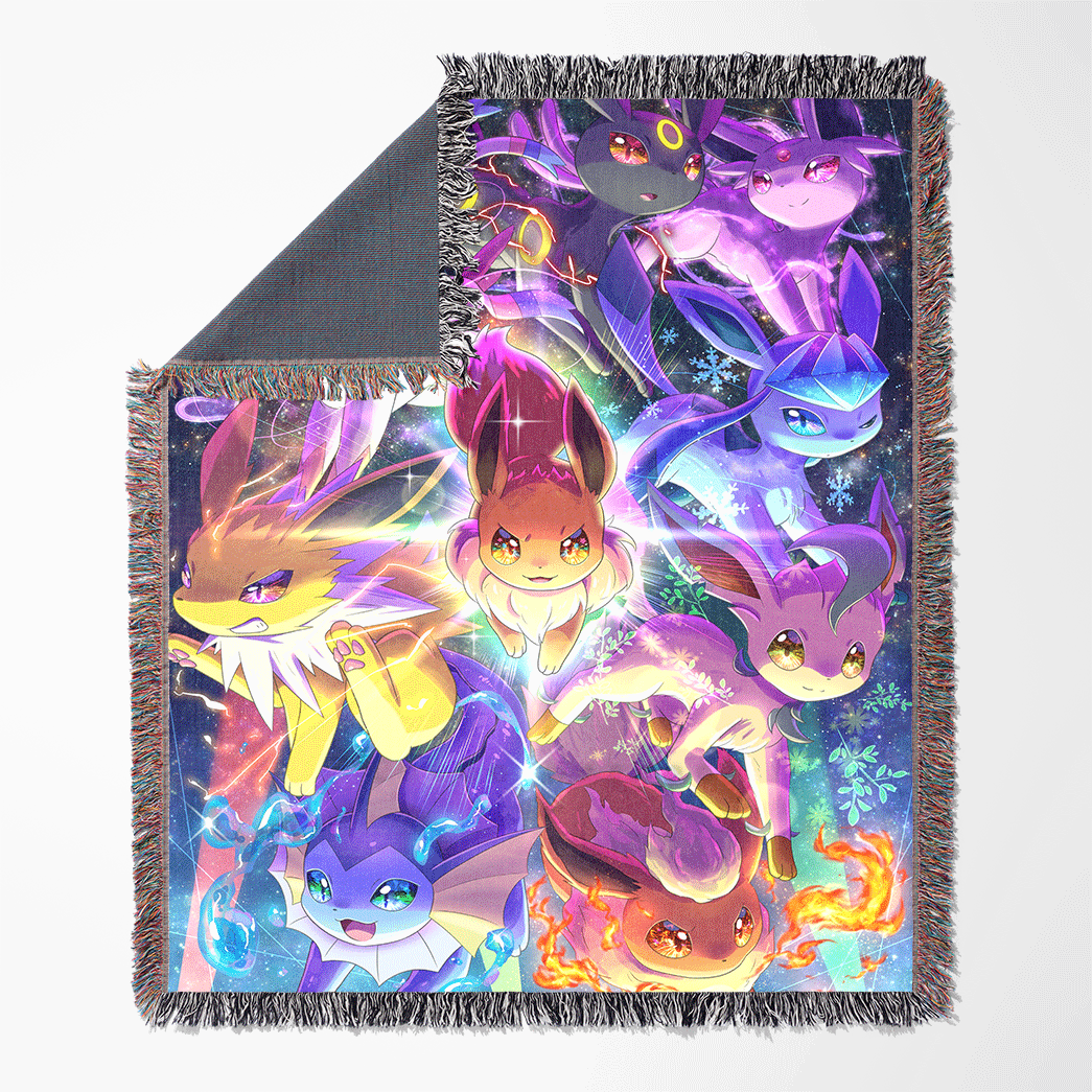 Eevee Evolutions Custom Woven Blanket