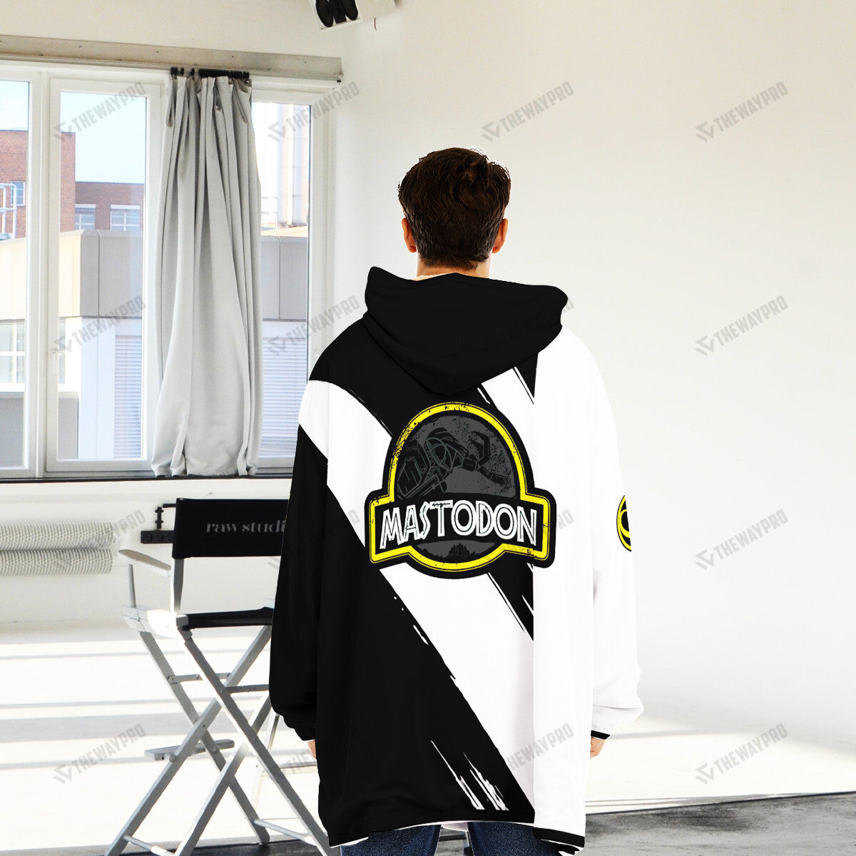 Power Ranger Mighty Morphin Mastodon Custom Name Blanket Hoodie
