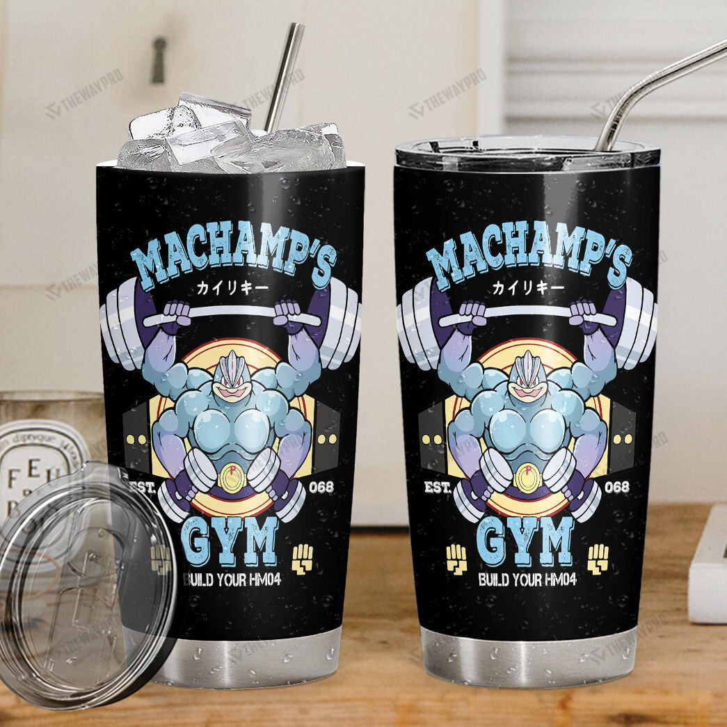 Machamp 3 Gym Custom Tumbler
