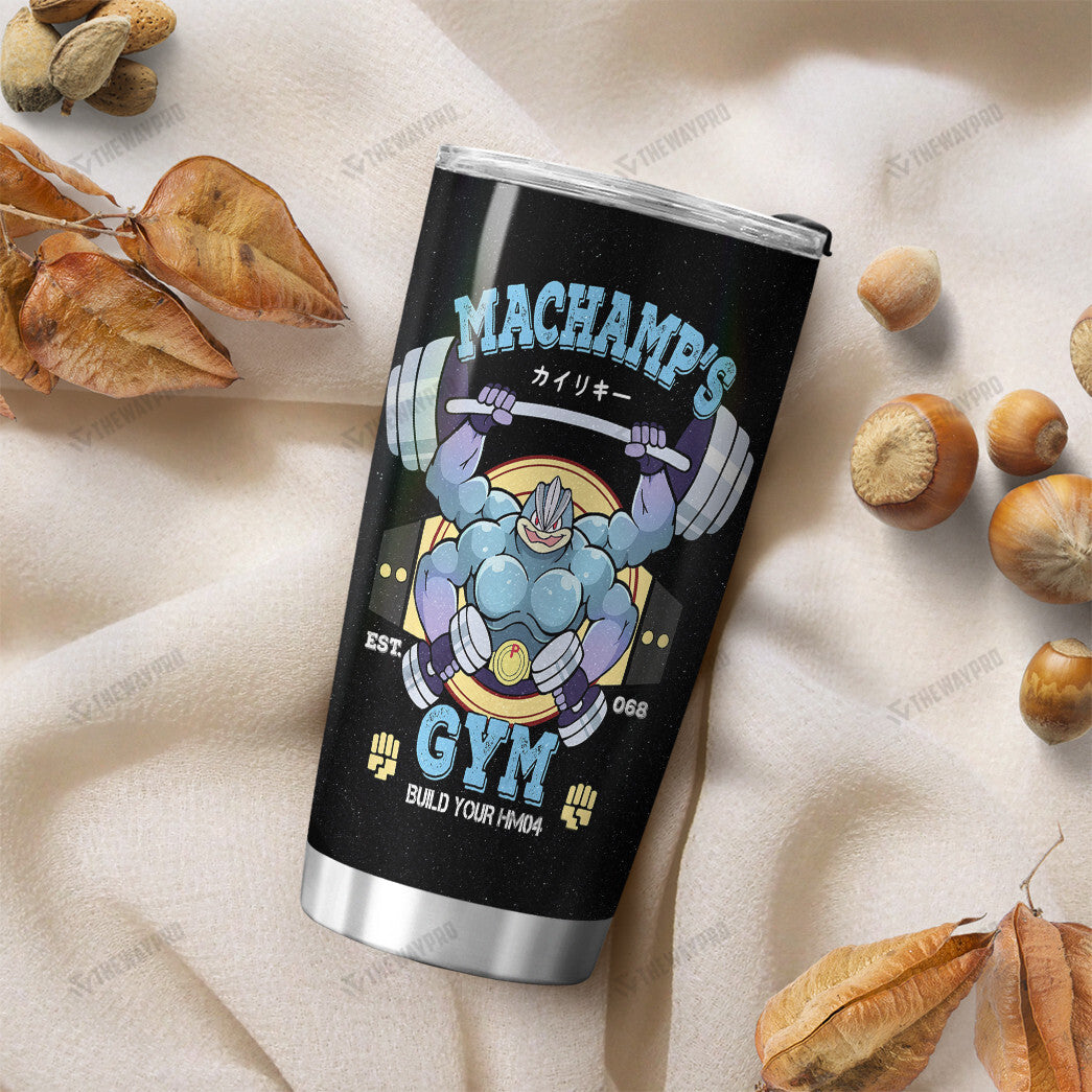 Machamp 3 Gym Custom Tumbler