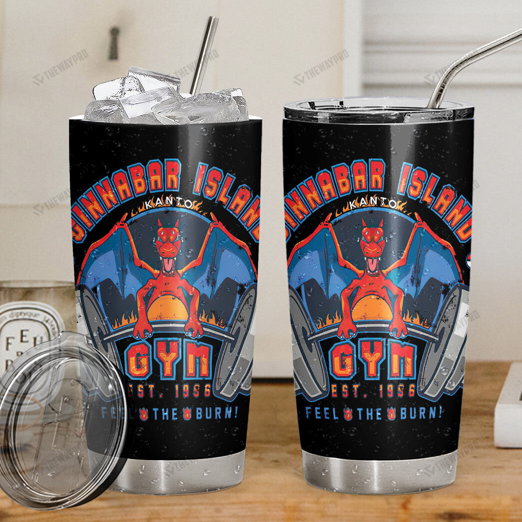 Cinnabar Island Gym Custom Tumbler