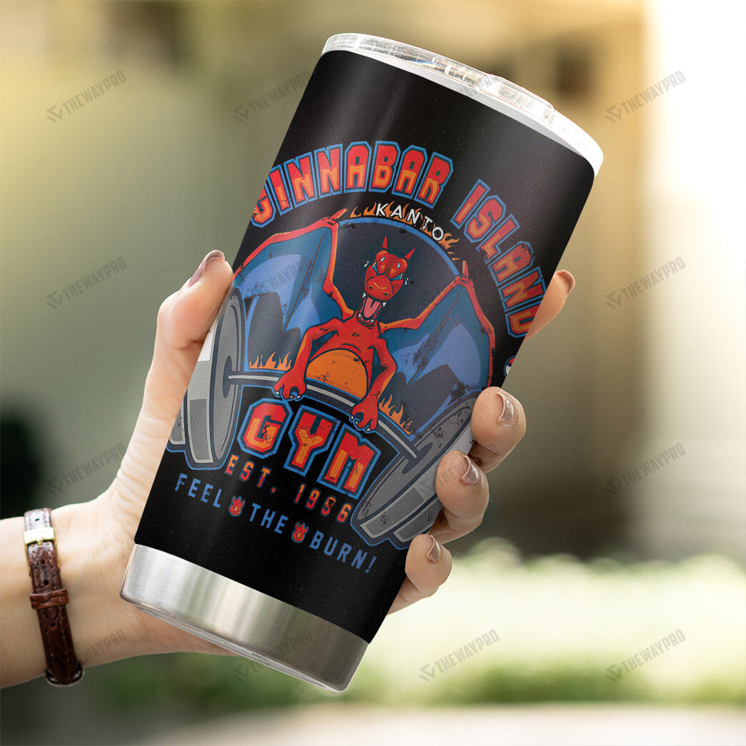Cinnabar Island Gym Custom Tumbler