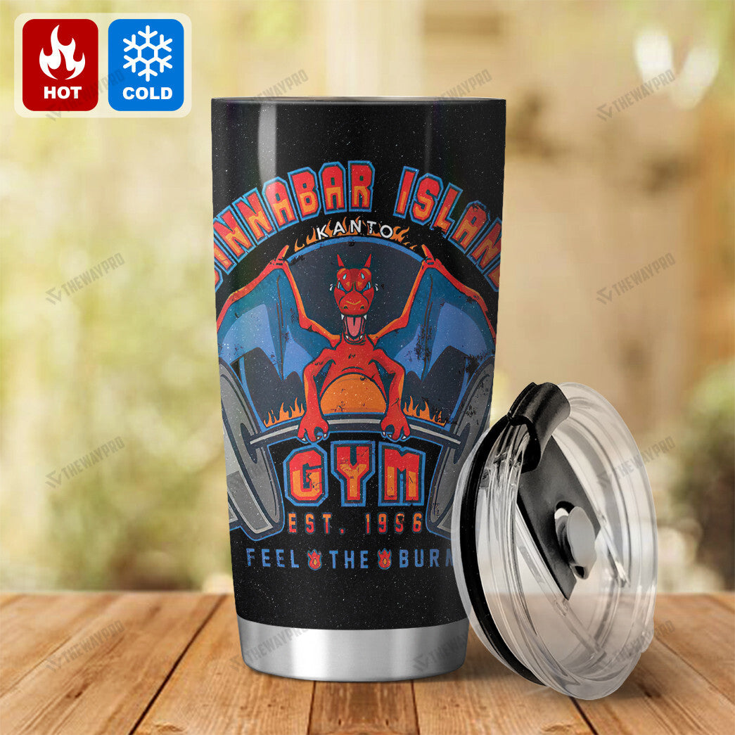 Cinnabar Island Gym Custom Tumbler