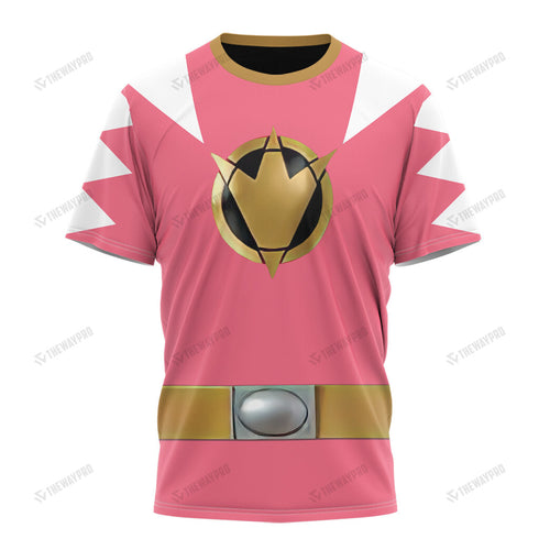 Dino Thunder Pink Power Rangers Custom T-Shirt