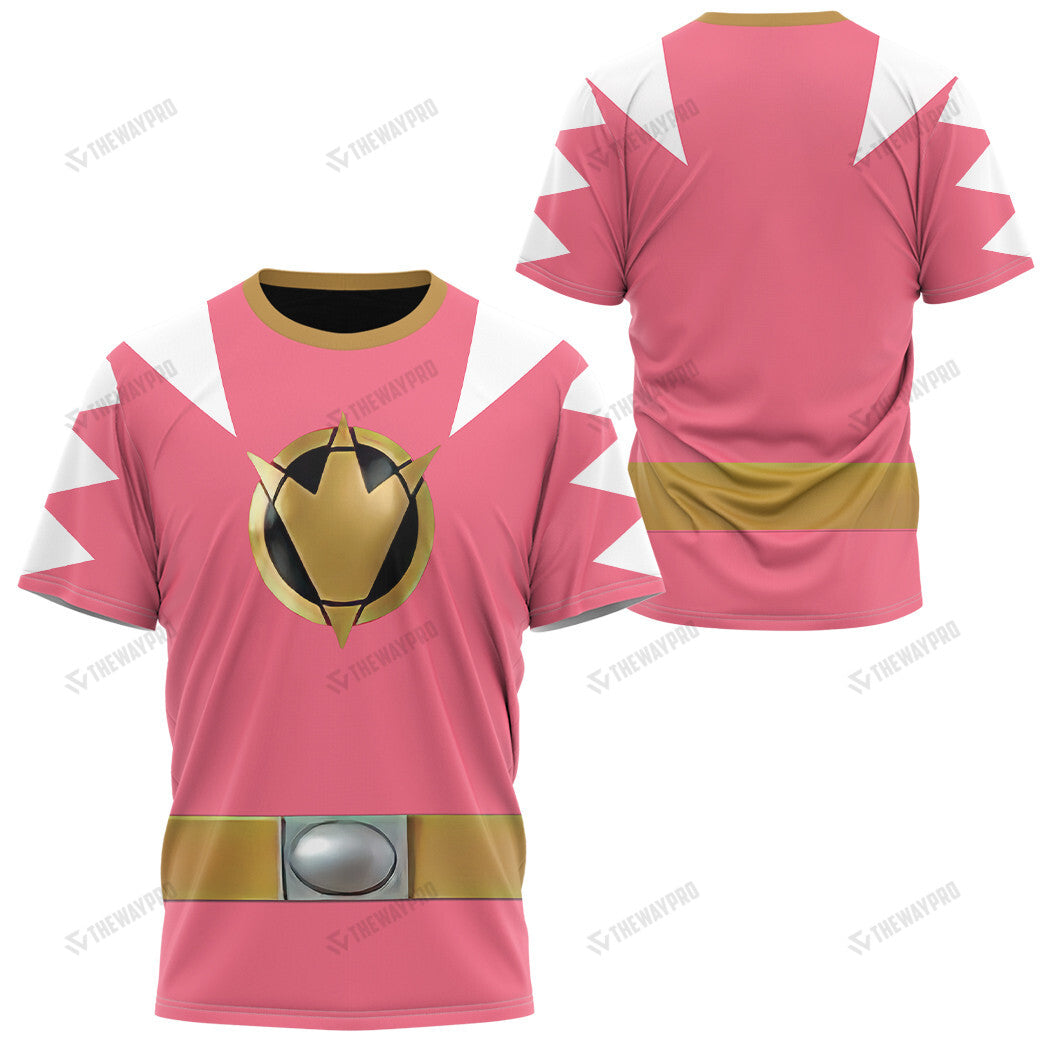 Dino Thunder Pink Power Rangers Custom T-Shirt