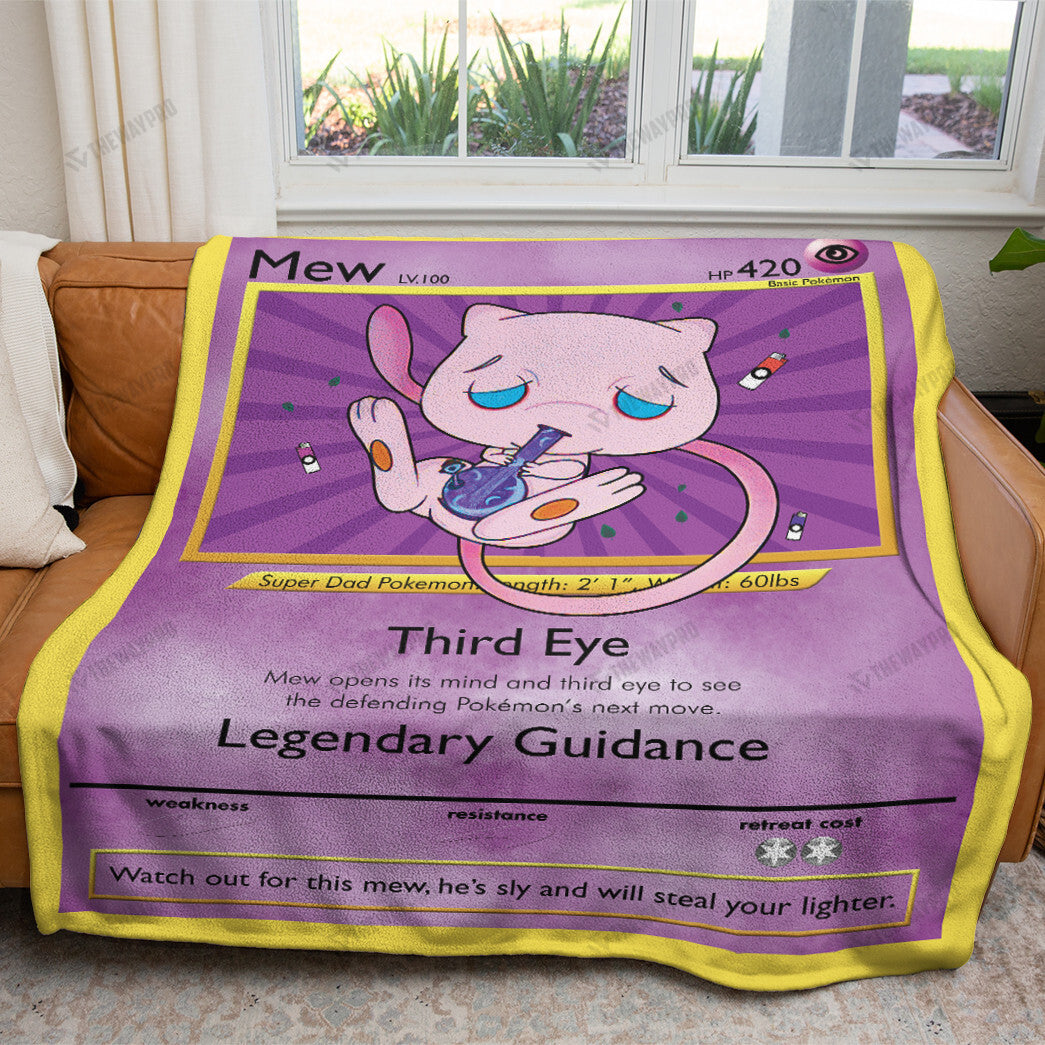 Anime PKM Stone Mew Custom Soft Blanket