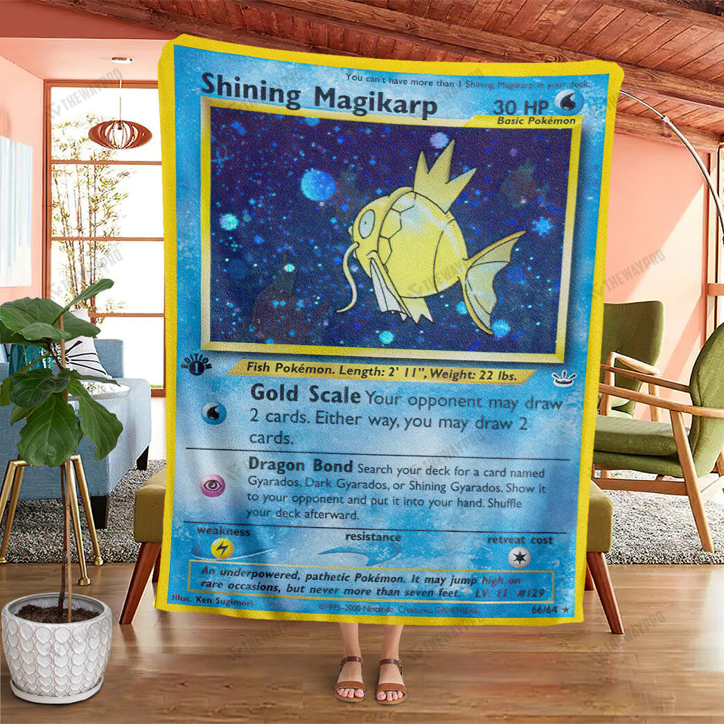 Shining Magikarp Custom Soft Blanket