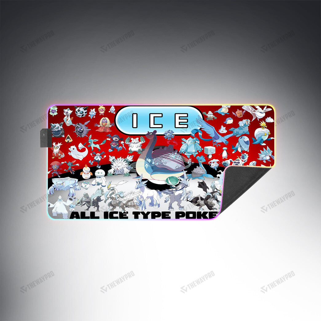 Anime PKM Ice Type Custom Led Mousepad