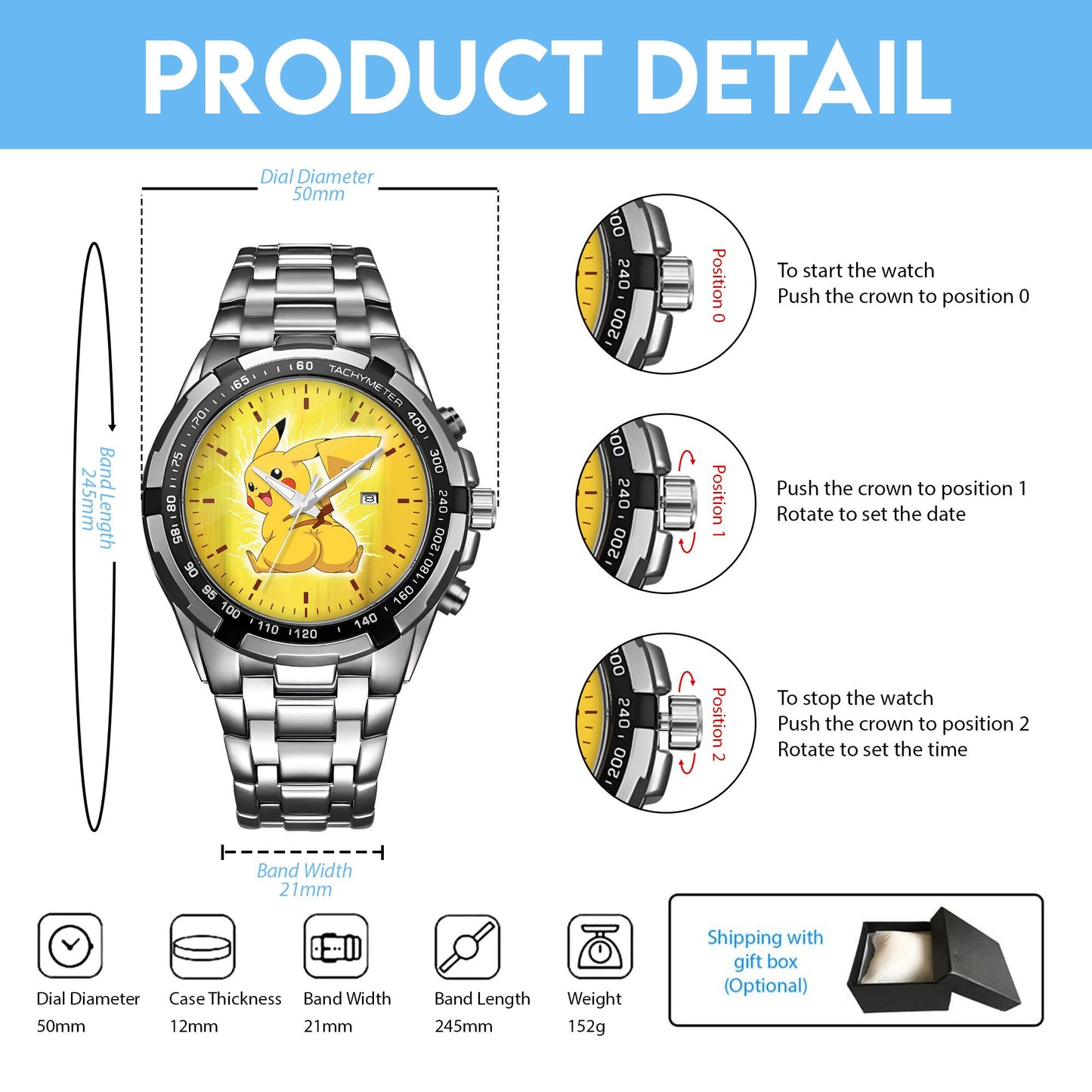 Thicc Pikachu Limited Edition Watch