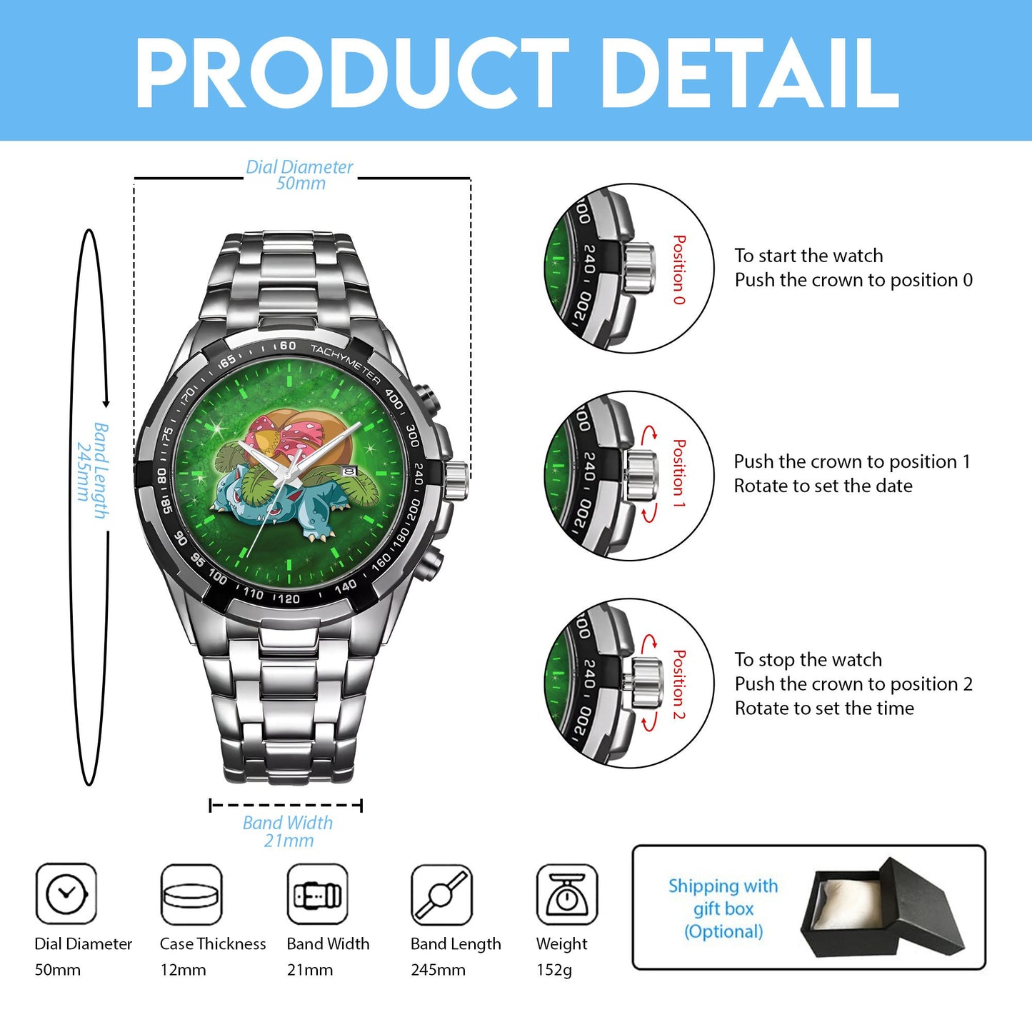Thicc Venusaur Limited Edition Watch