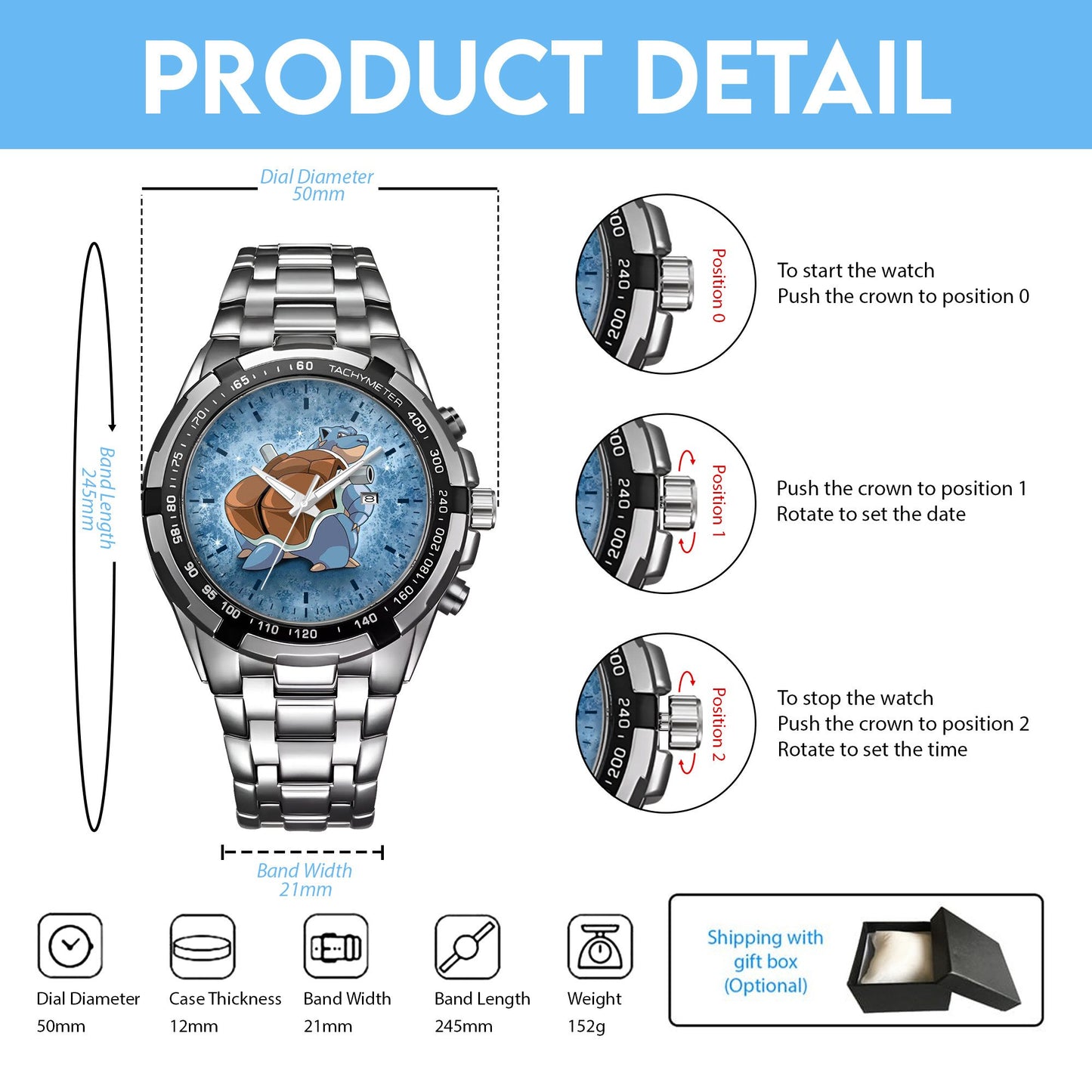 Thicc Blastoise Limited Edition Watch