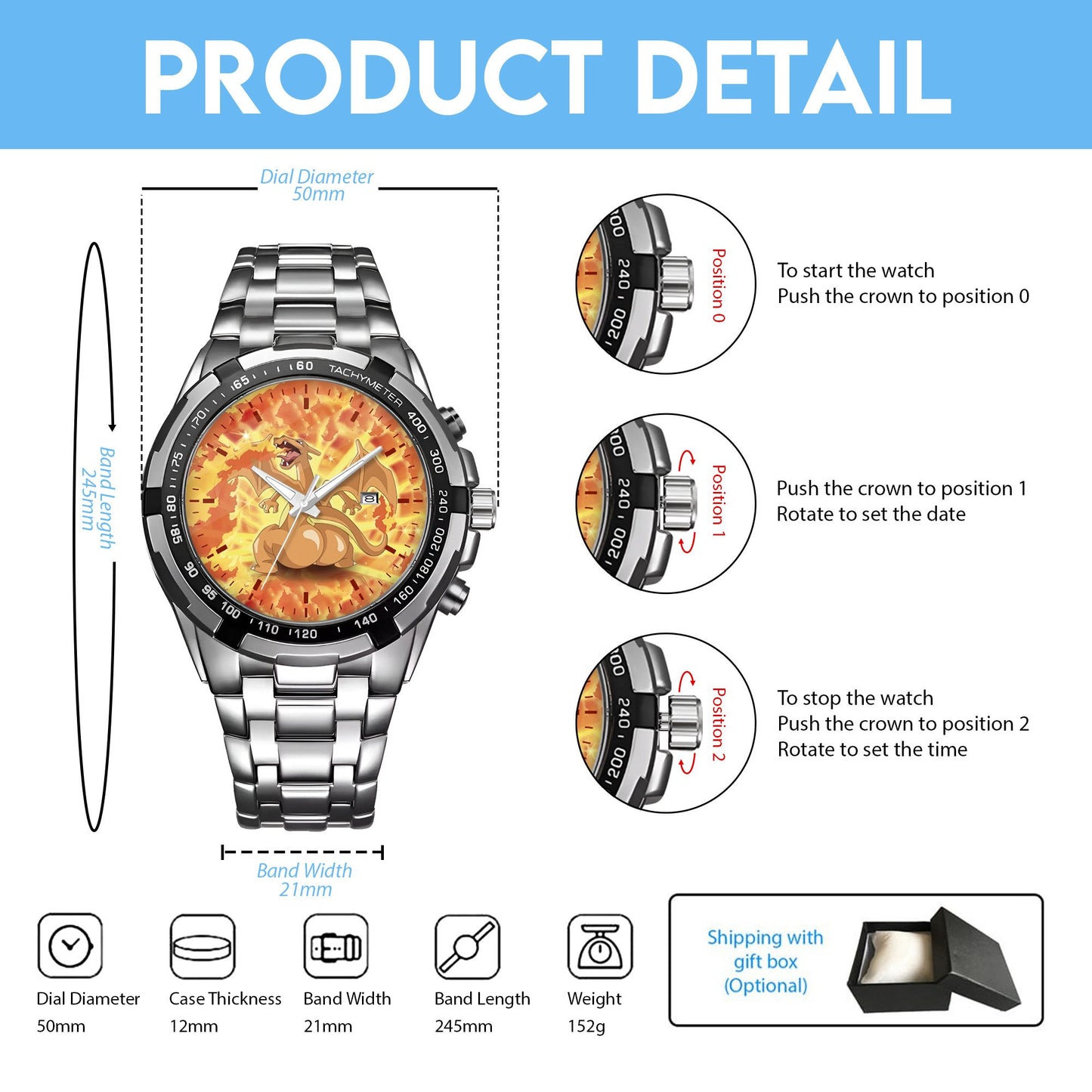 Thicc Charizard Limited Edition Watch