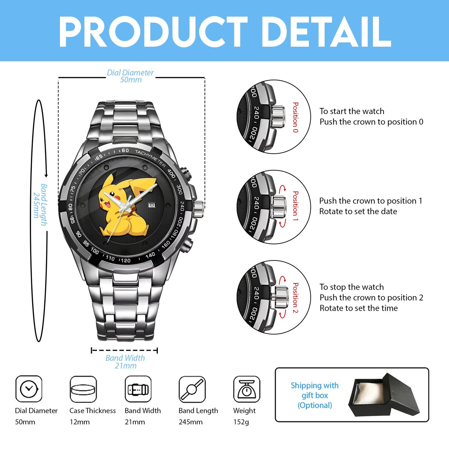 Thicc Pikachu Limited Edition Watch