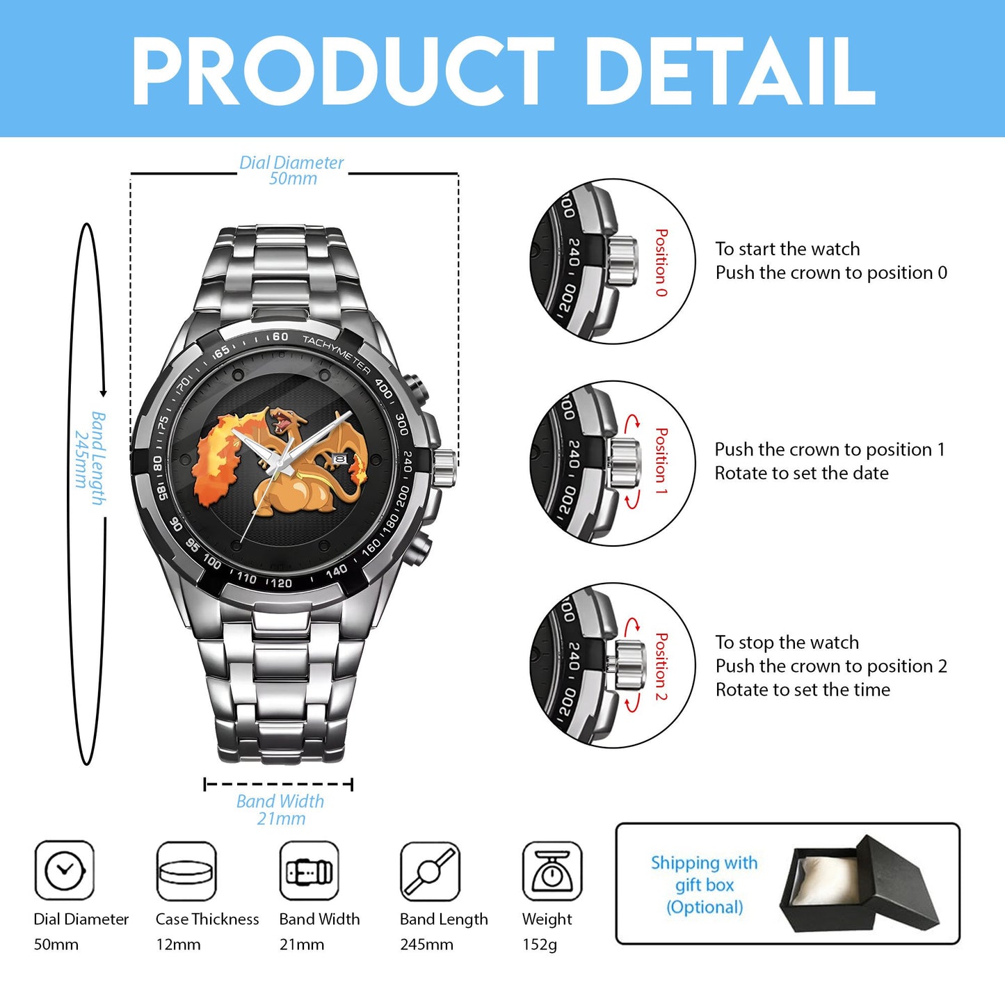 Thicc Charizard Limited Edition Watch