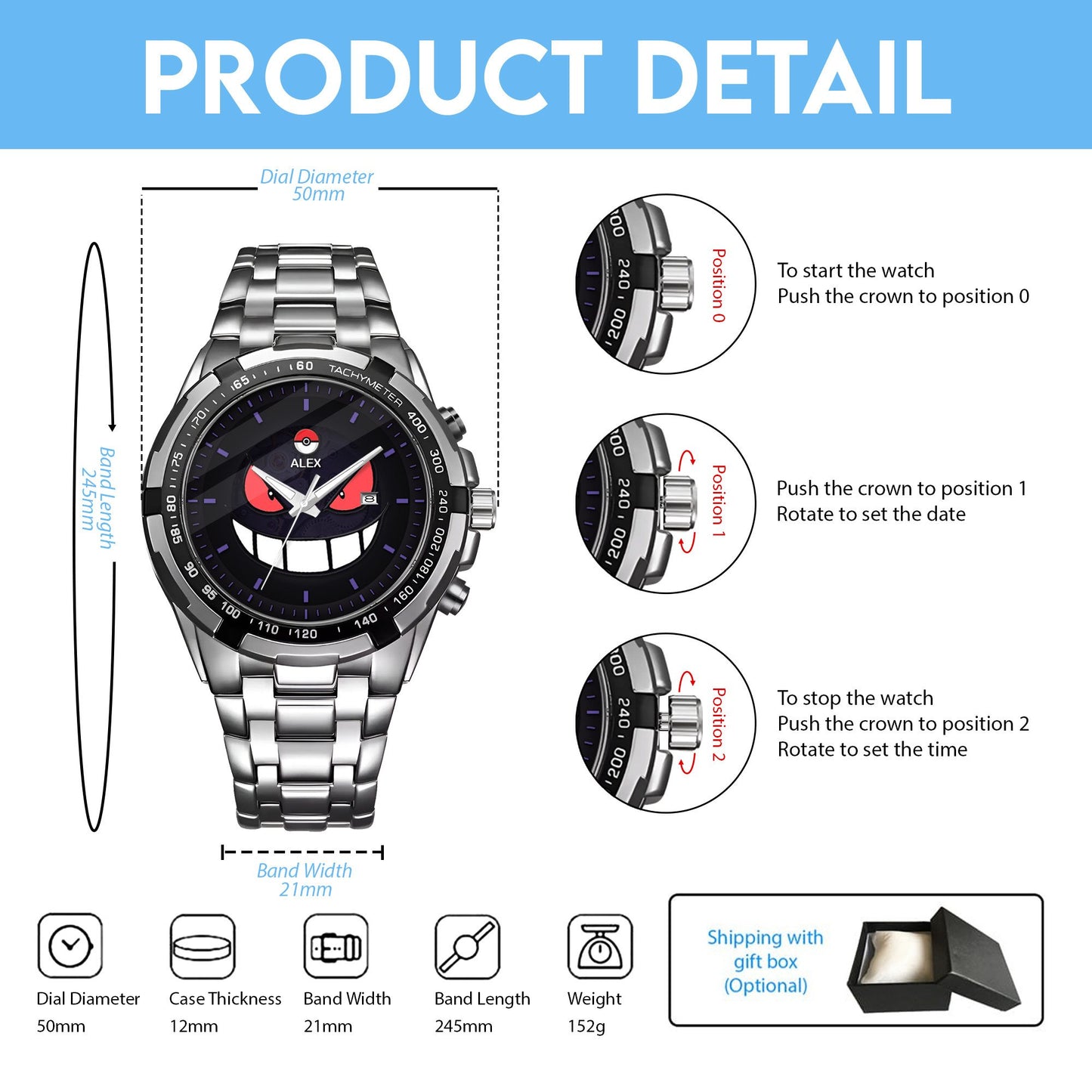 PKM Gengar Limited Edition Watch