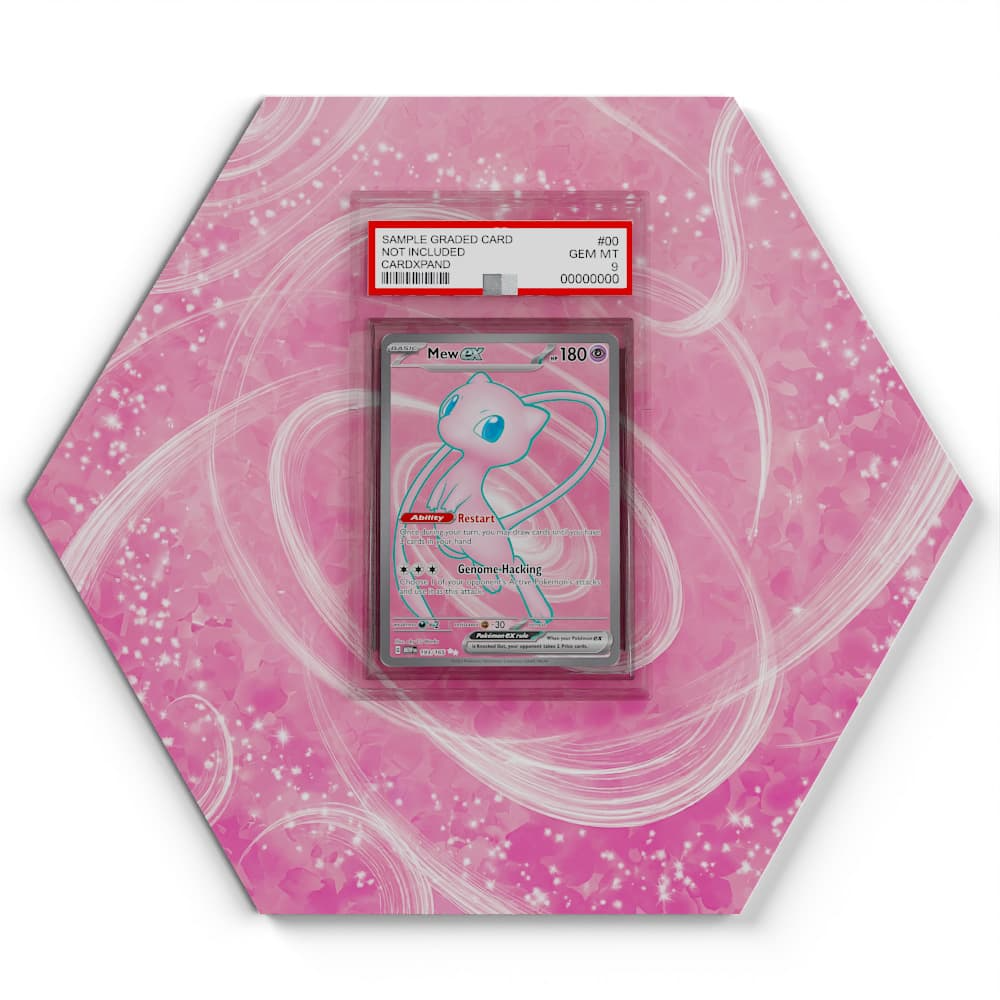 193 Mew Pokémon Card Artwork Hexagon Display