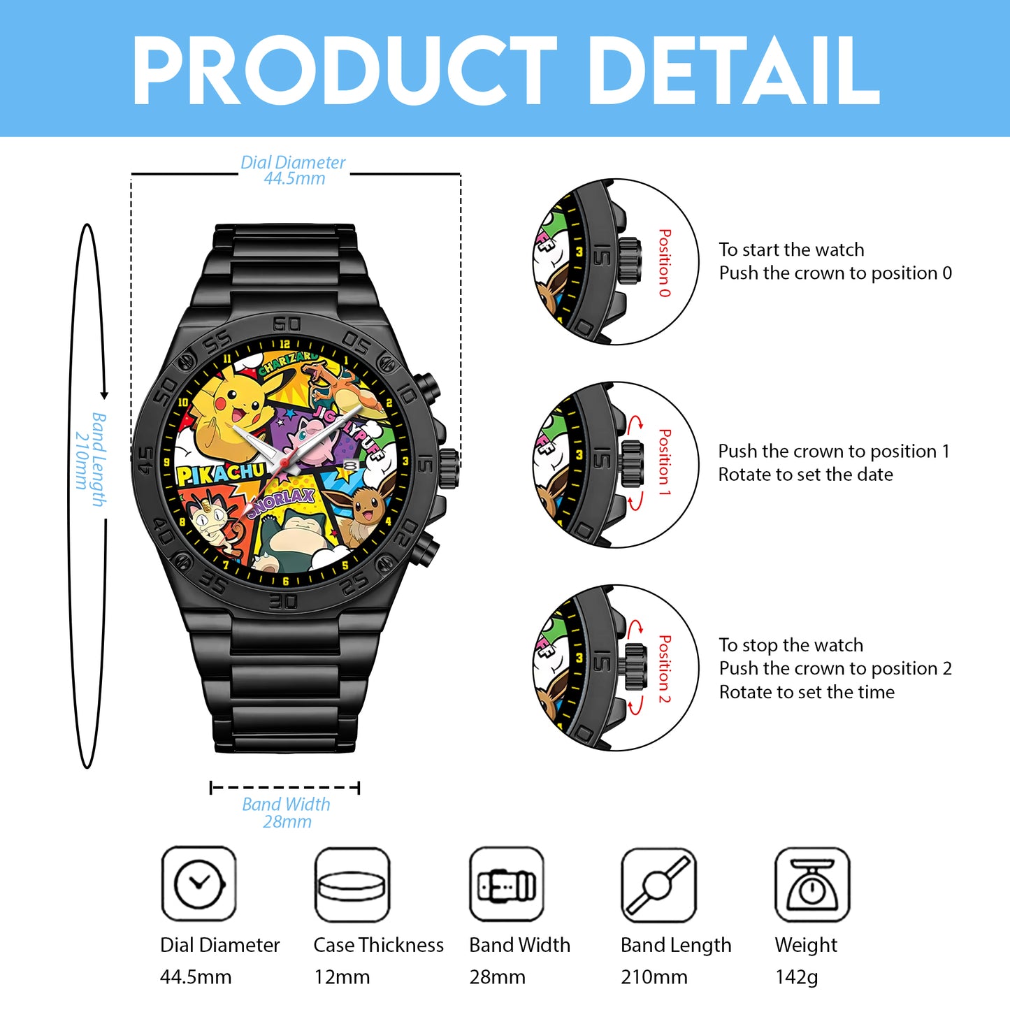 PKM Stylish Wristwatch Limited Edition Watch