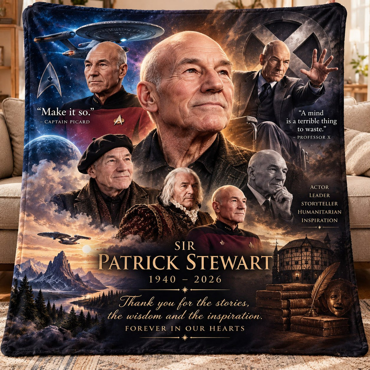 Make It So Custom Fleece Blanket