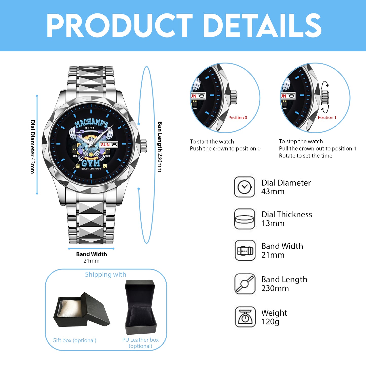 PKM Machamp Gym Limited Edition Watch
