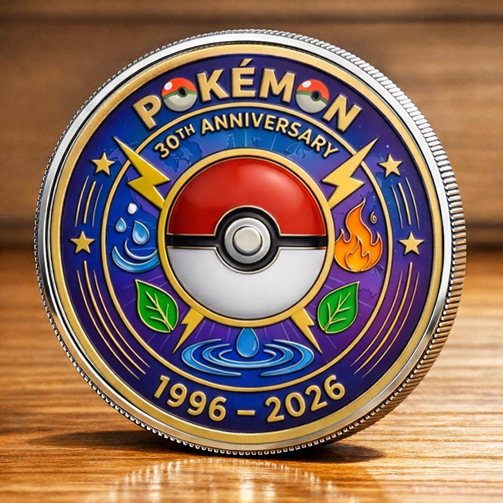 Pokémon 30th Anniversary Printed Commemorative Coin