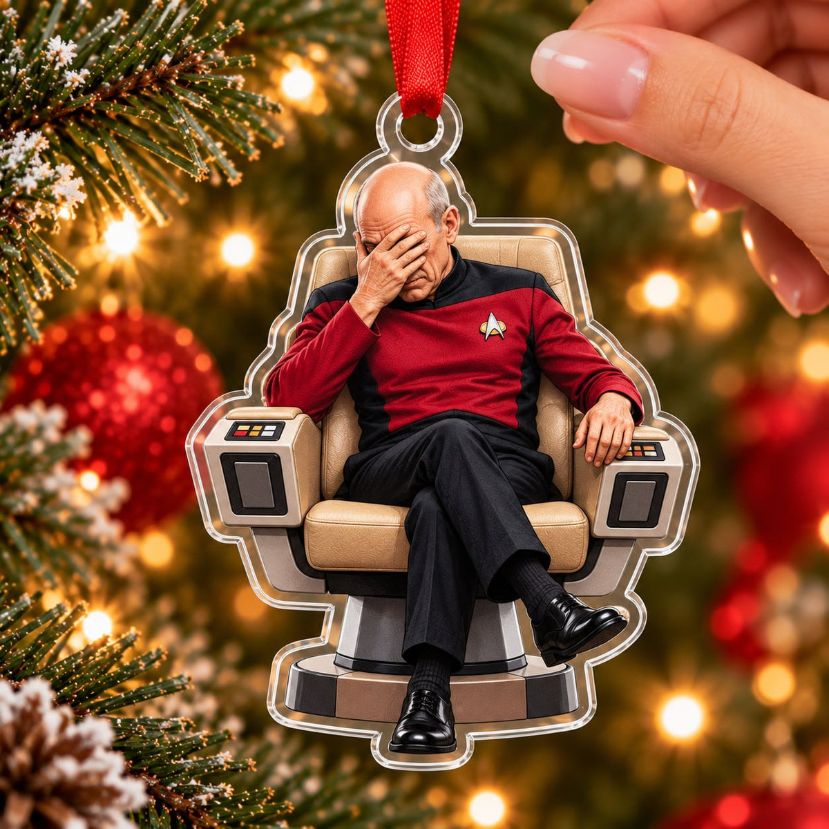 Personalized Make It So Acrylic Ornament