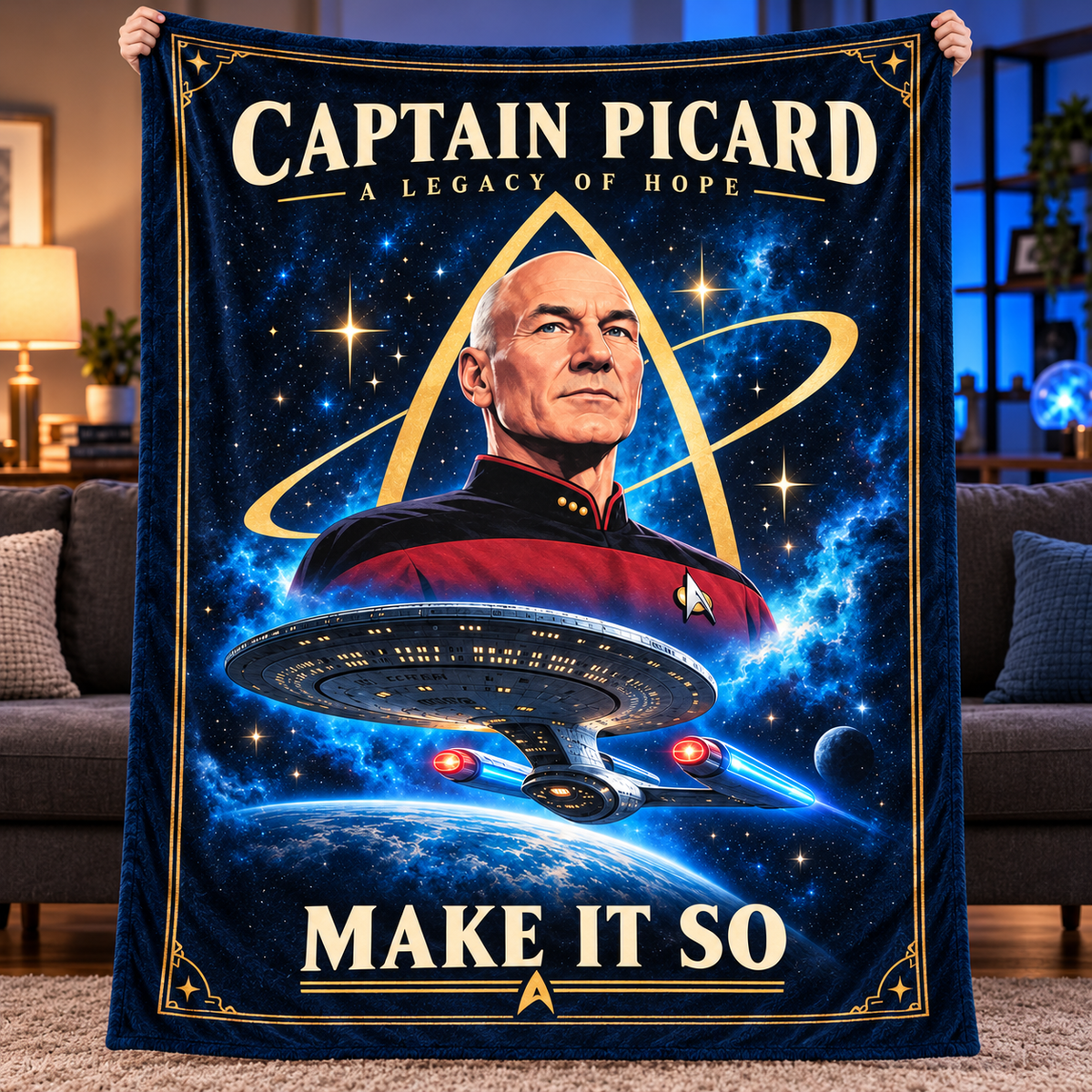 Make It So Custom Fleece Blanket