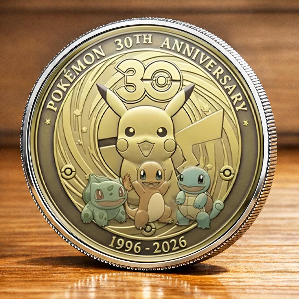 Pokémon 30th Anniversary Printed Commemorative Coin