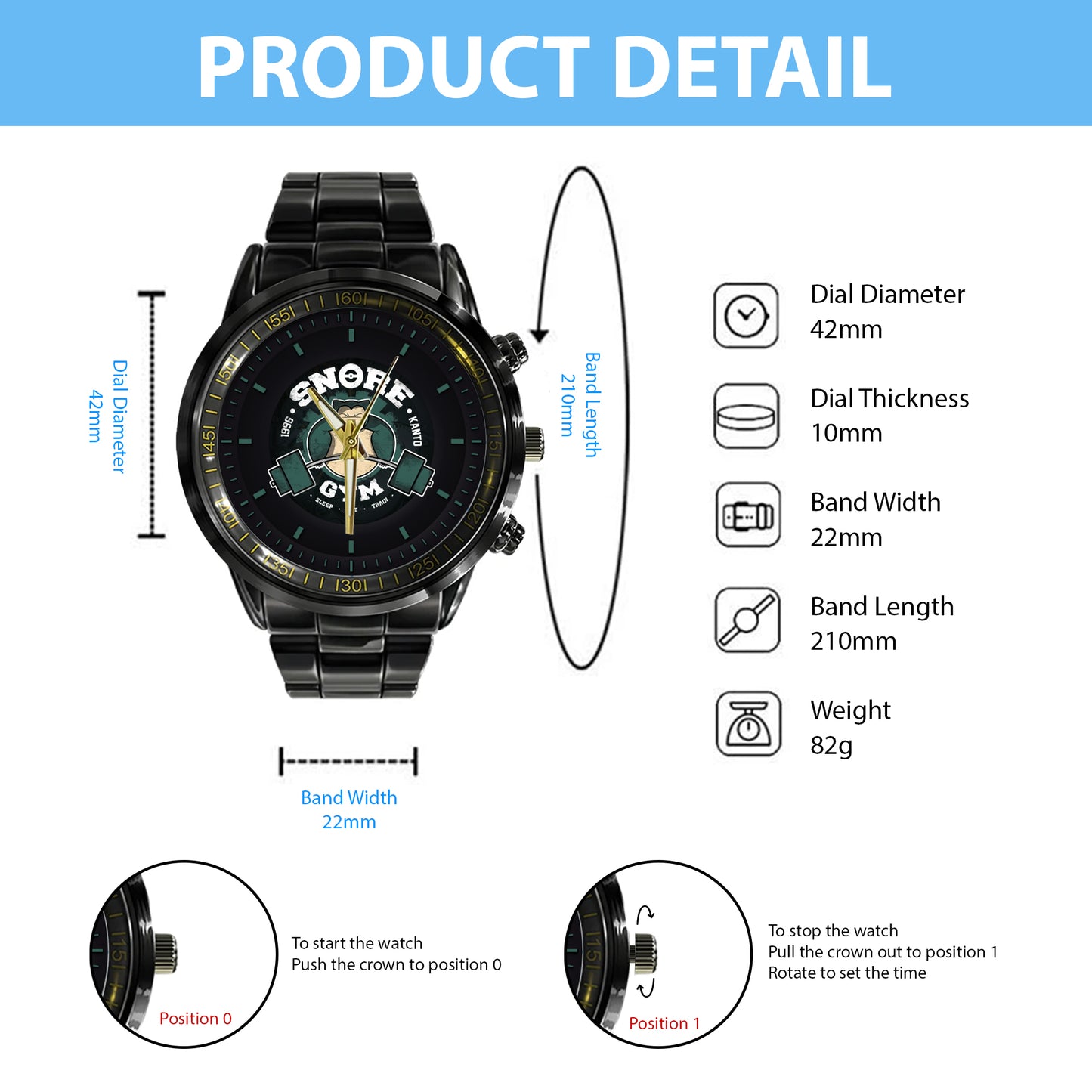 PKM Snore Gym Limited Edition Watch