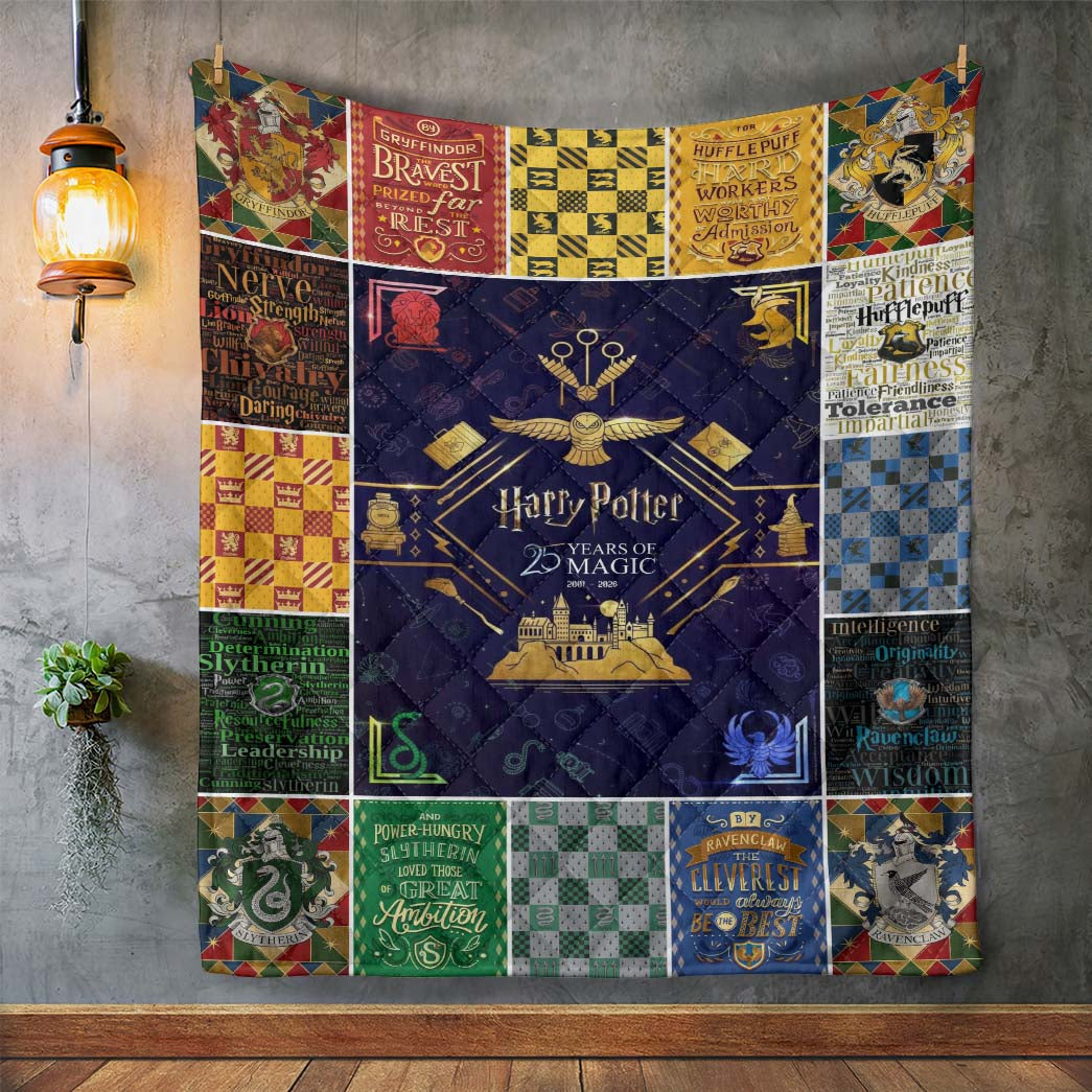 Harry Potter 25 Years of Magic Anniversary Quilt