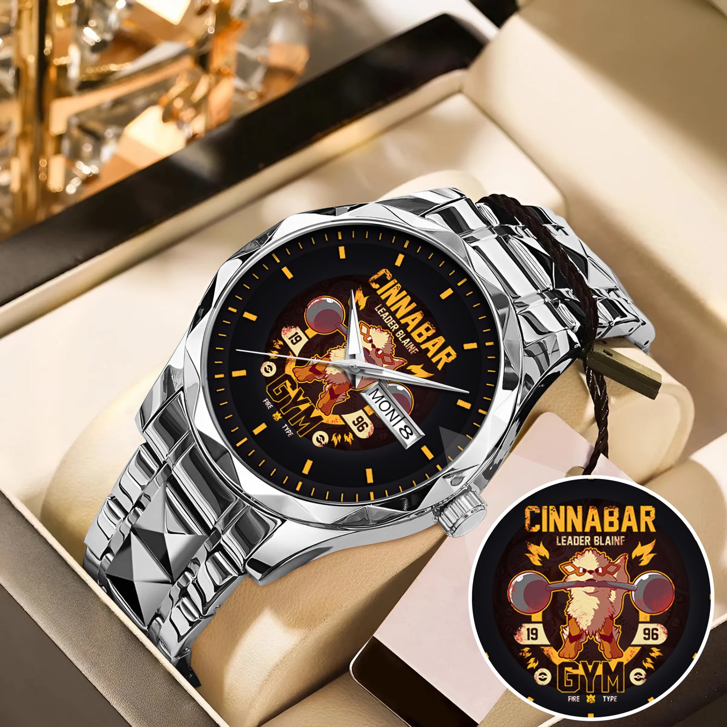 PKM Arcanine Cinnabar Gym Limited Edition Watch