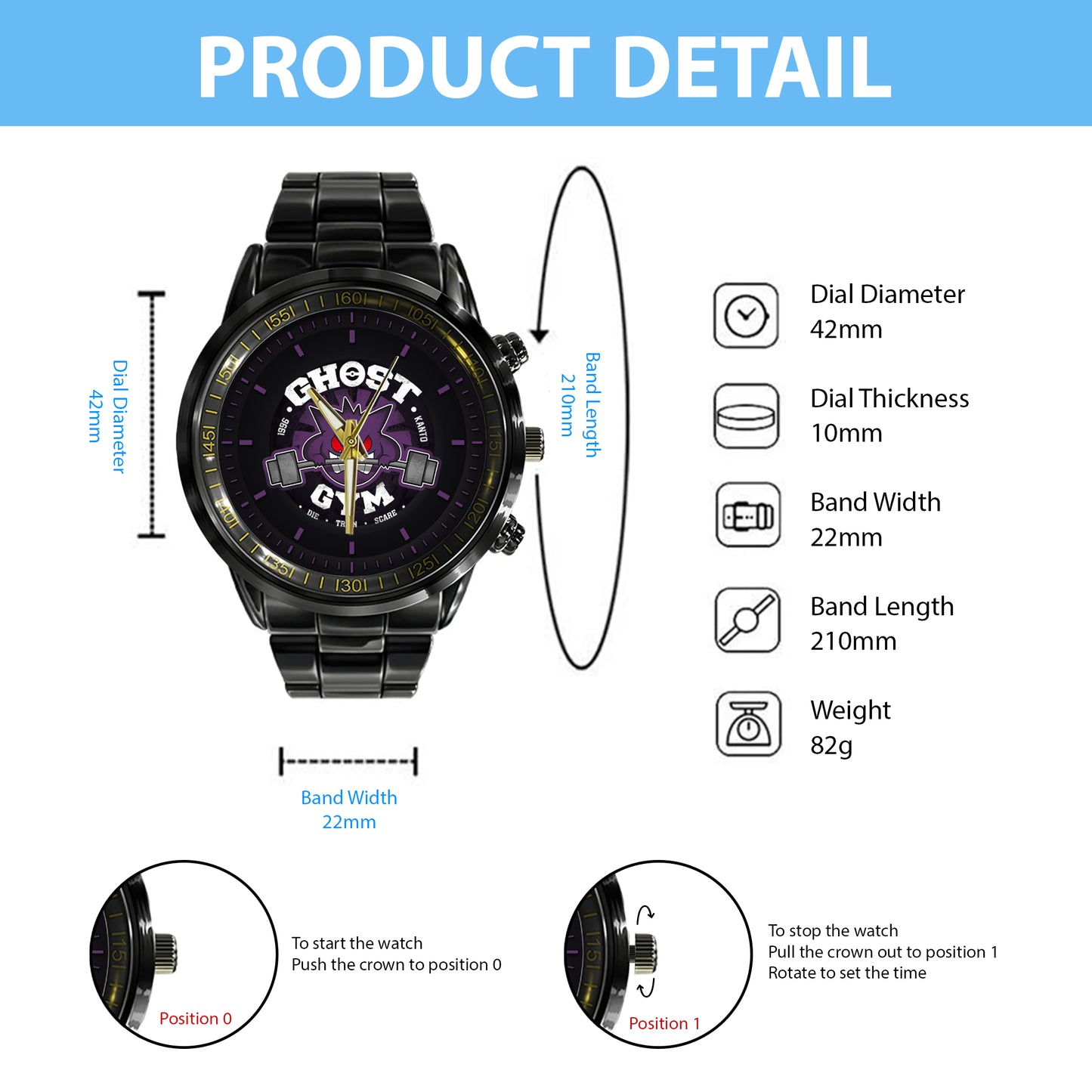 PKM Ghost Gym Limited Edition Watch