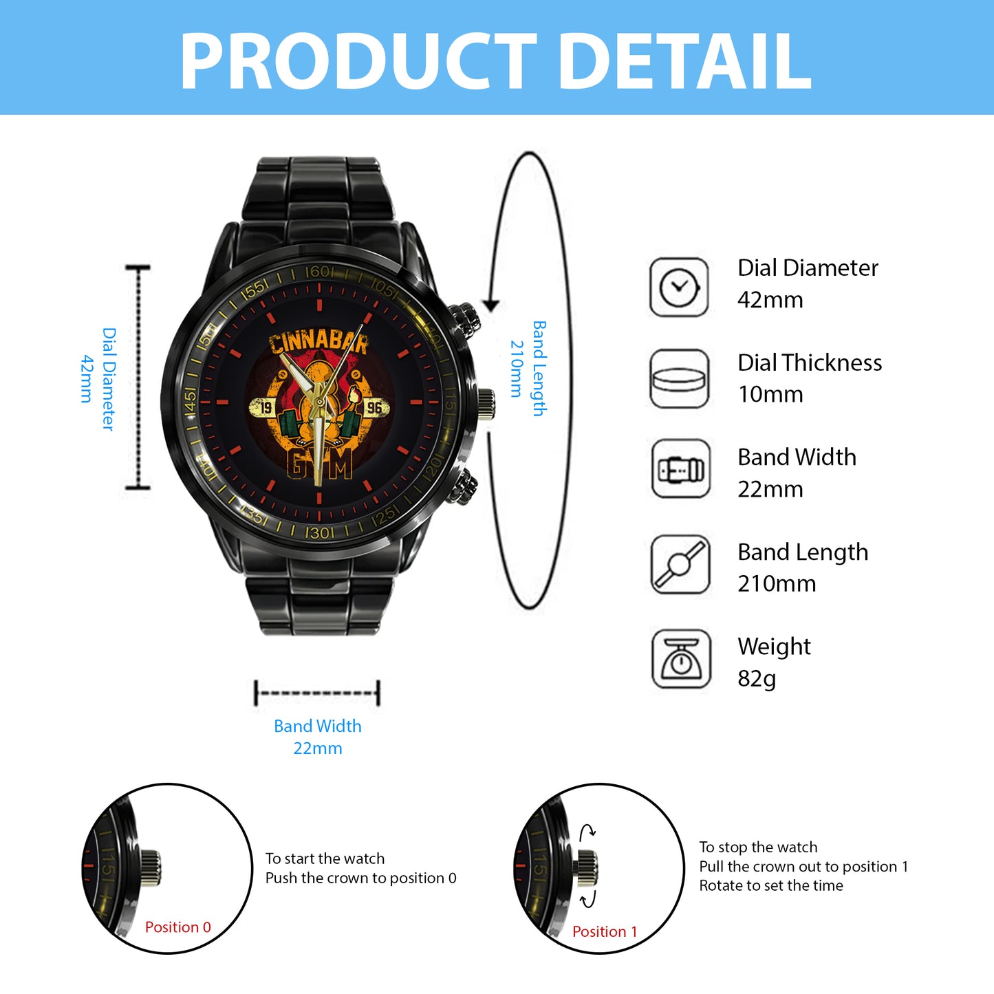 PKM Charmander Cinnabar Gym Limited Edition Watch