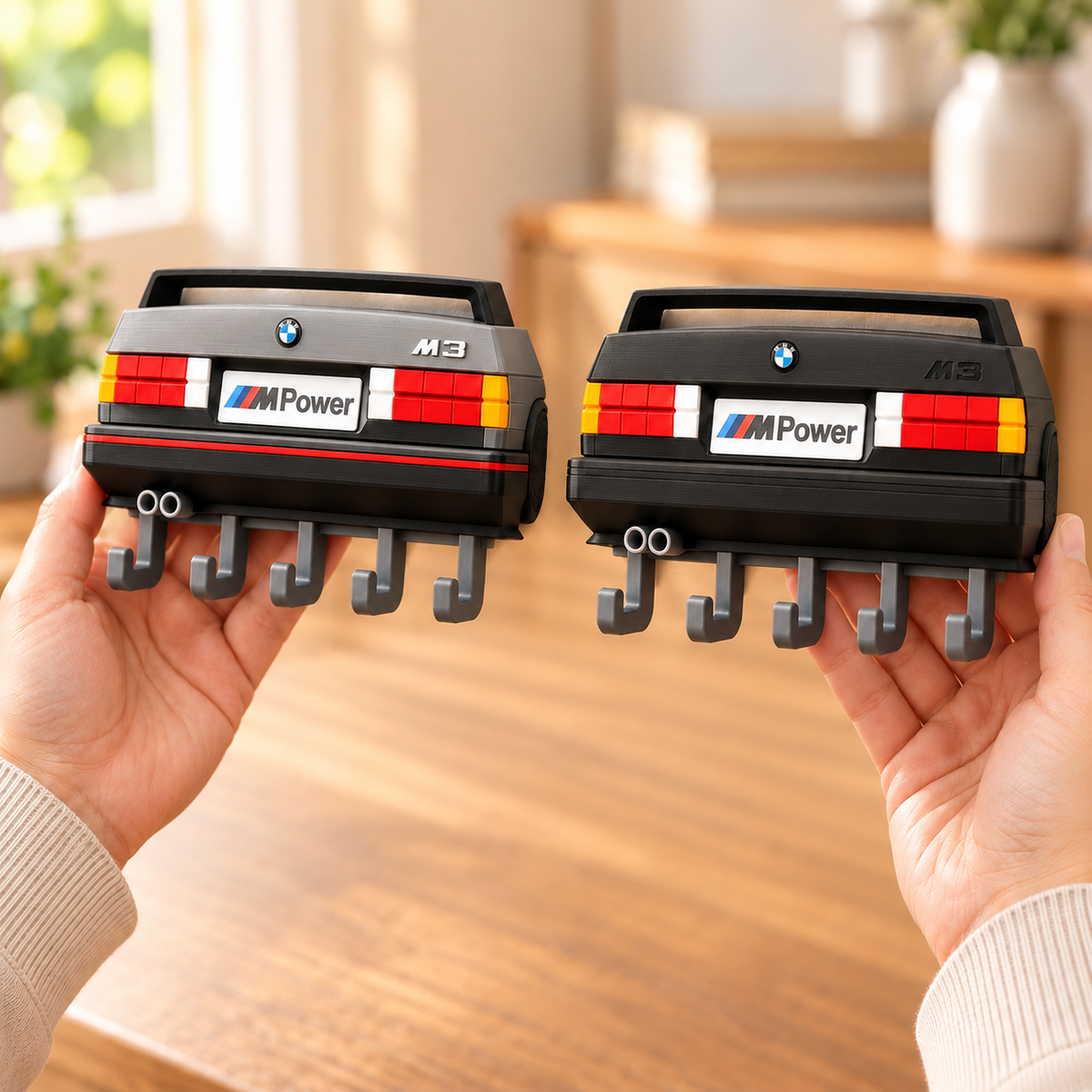 BMW M3 E30 Key Holder, Back to the Future Inspired Wall Key Rack, 3D Printed Car Key Holder