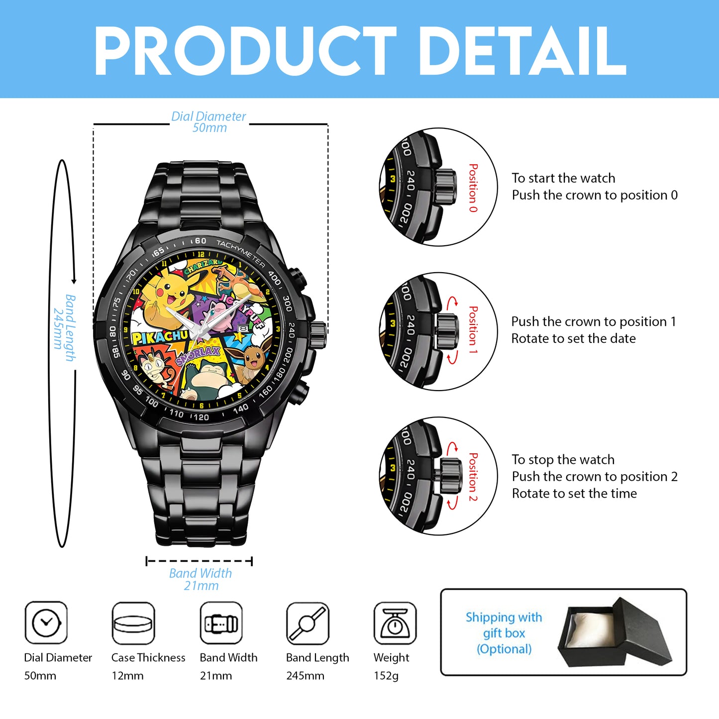 PKM Stylish Wristwatch Limited Edition Watch