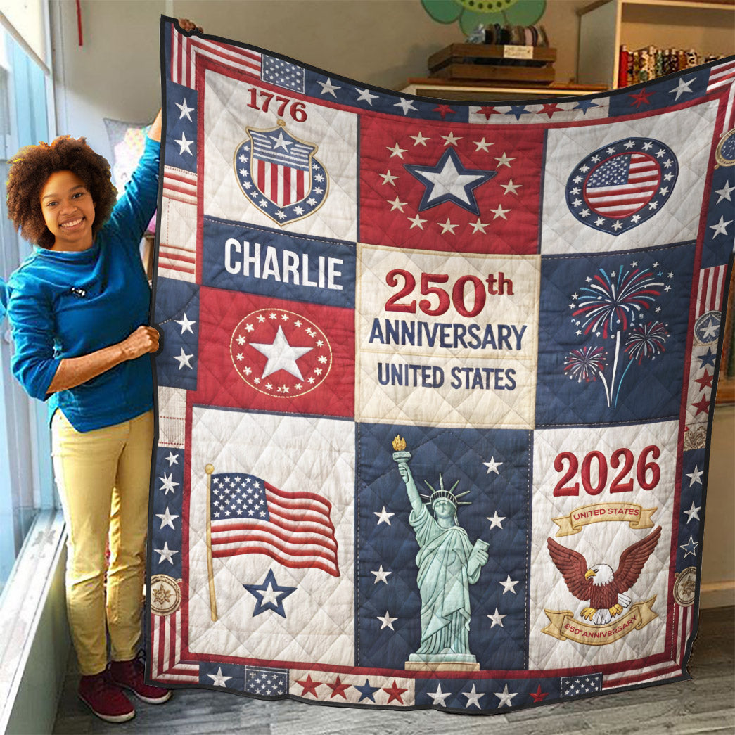 United States 250th Anniversary Custom Quilt