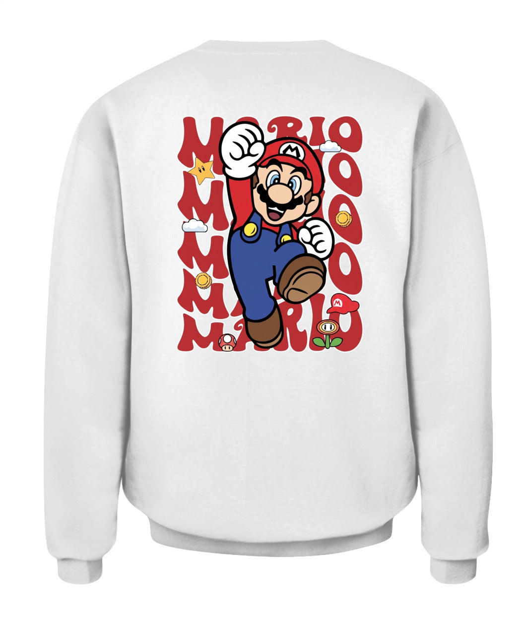 Classic Mario Action 2-Side Printed Graphic Shirt