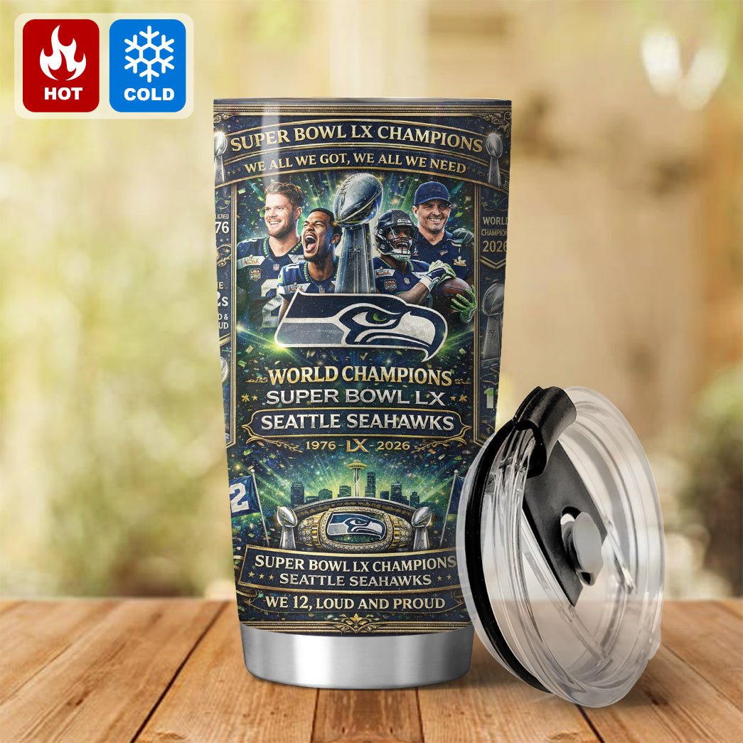 2026 Seahawkss Super Bowl World Champions Shirt Tumbler