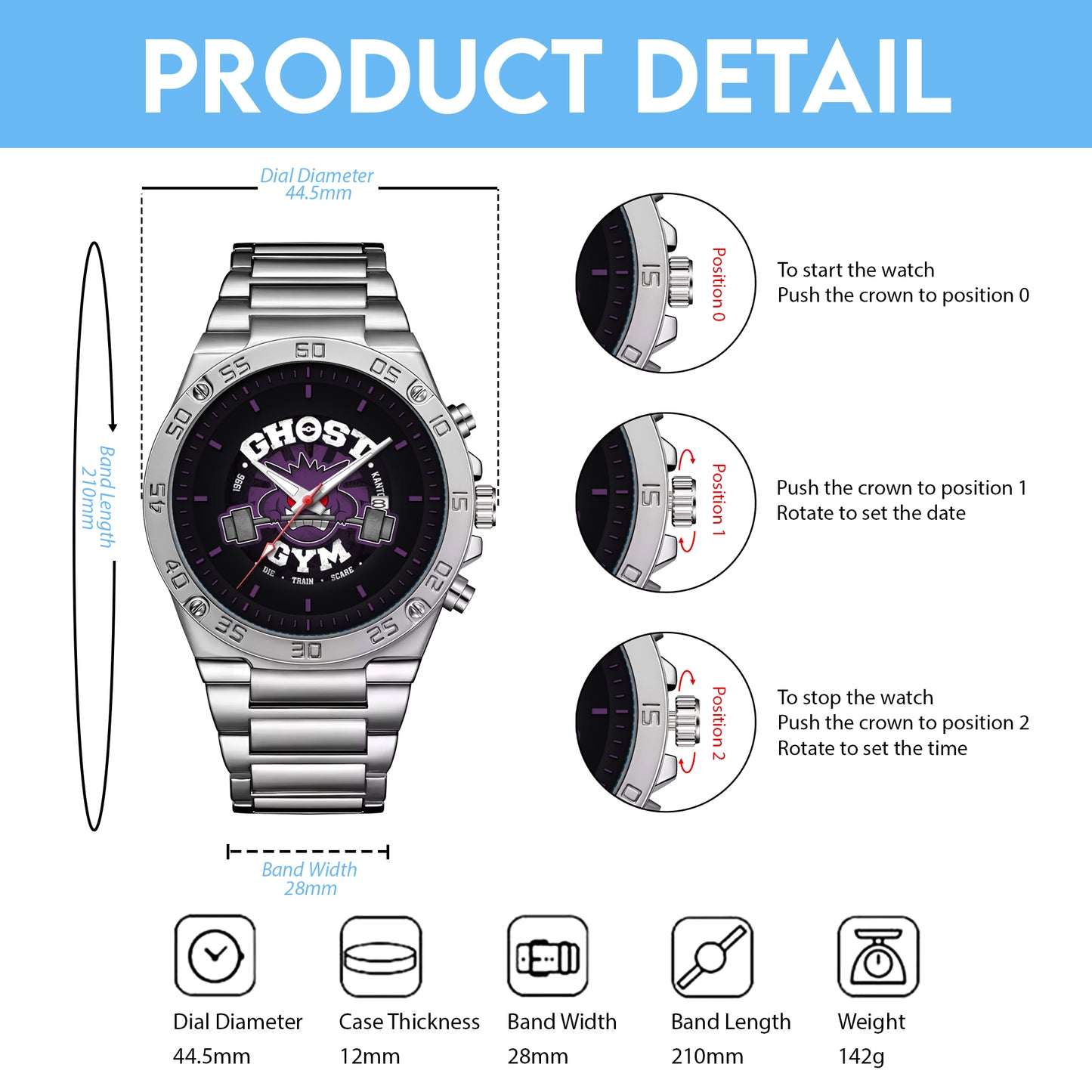 PKM Ghost Gym Limited Edition Watch