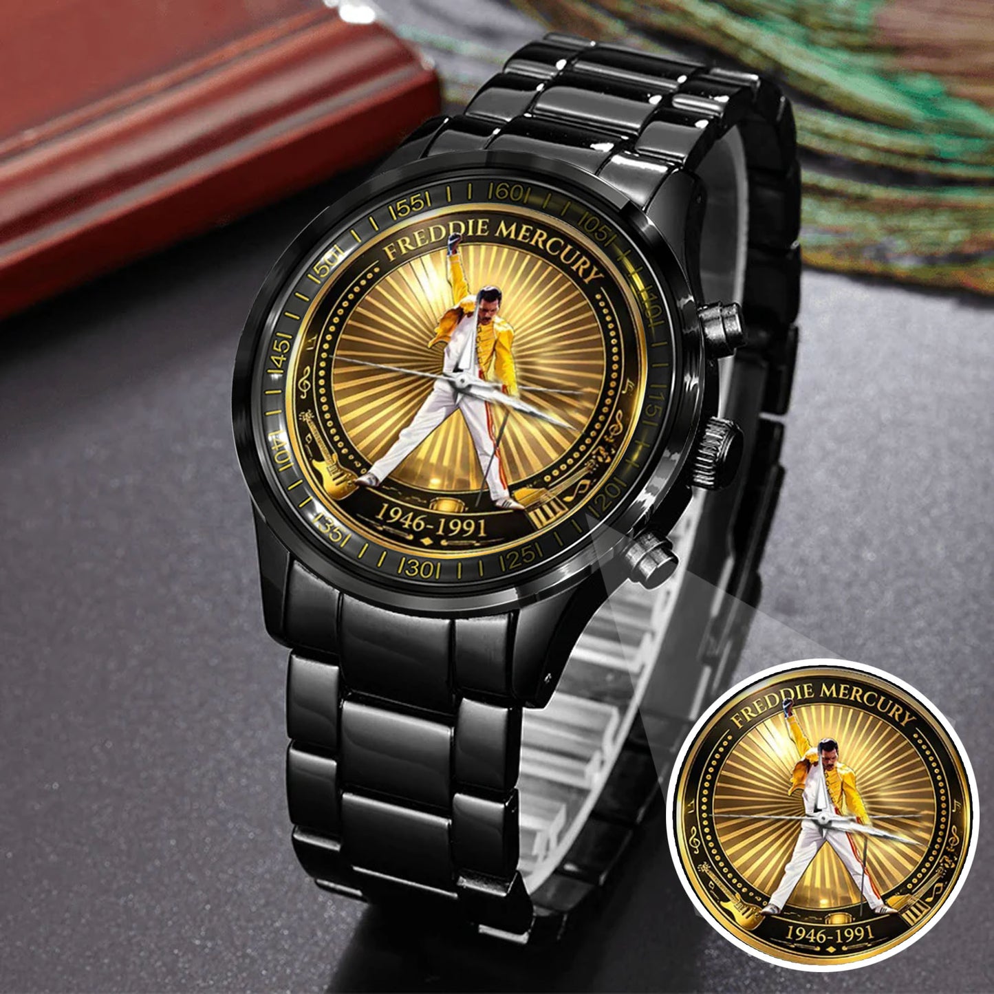 Freddie Mercury Stainlesss Steel Watch