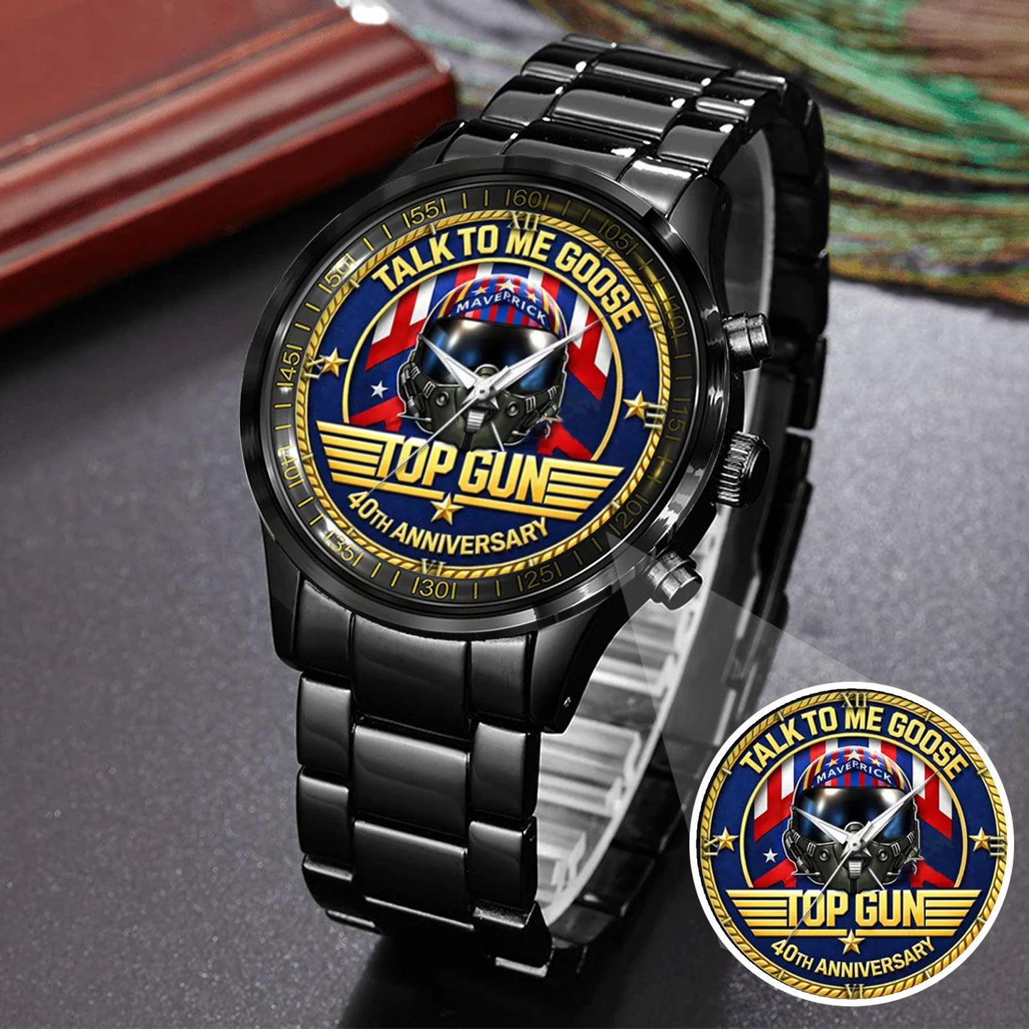 Top Gun 40th Anniversary Stainless Steel Watch
