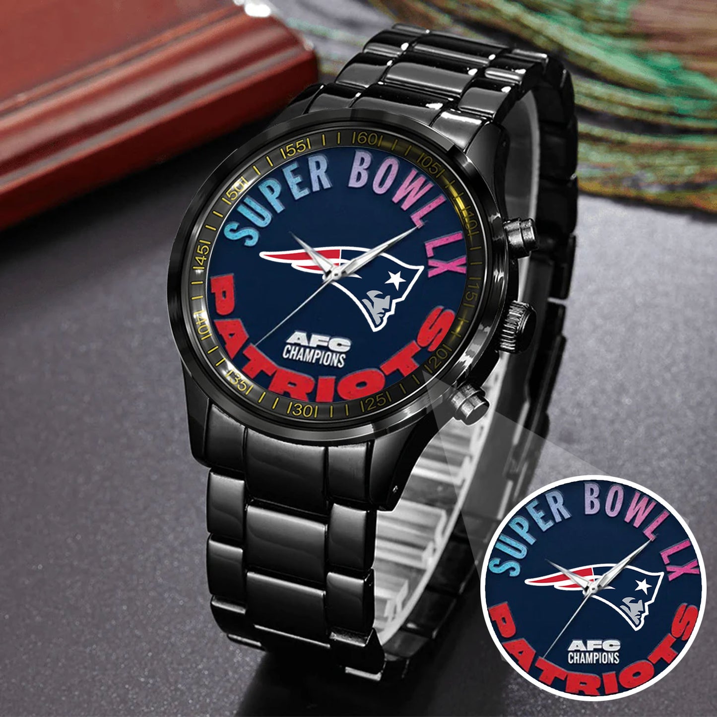Super Bowl Stainless Steel Watch
