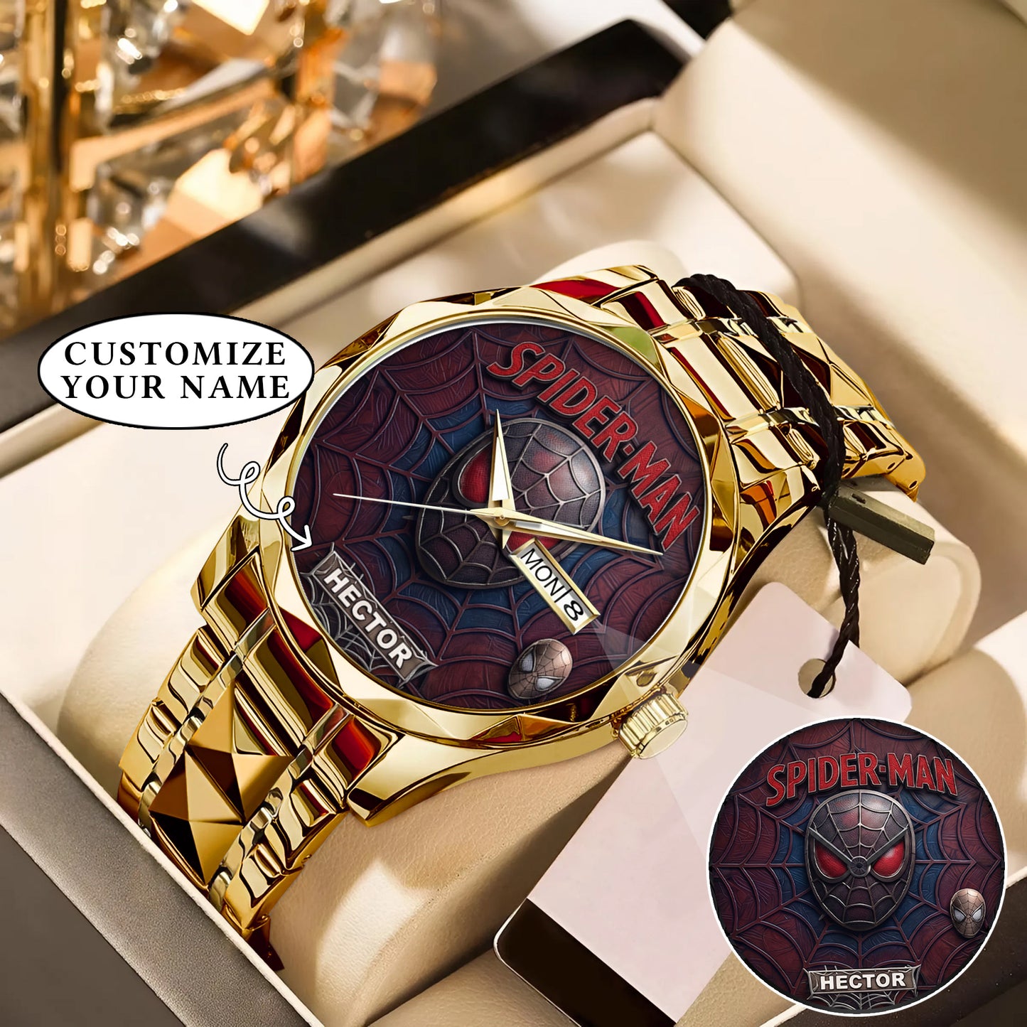 Spider Man Custom Name Limited Edition Watch