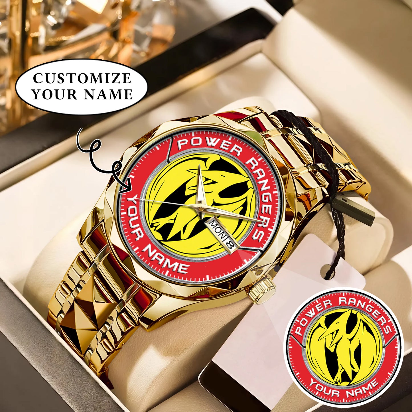 Mighty Morphin Power Rangers Pterodactyl Custom Name Watch
