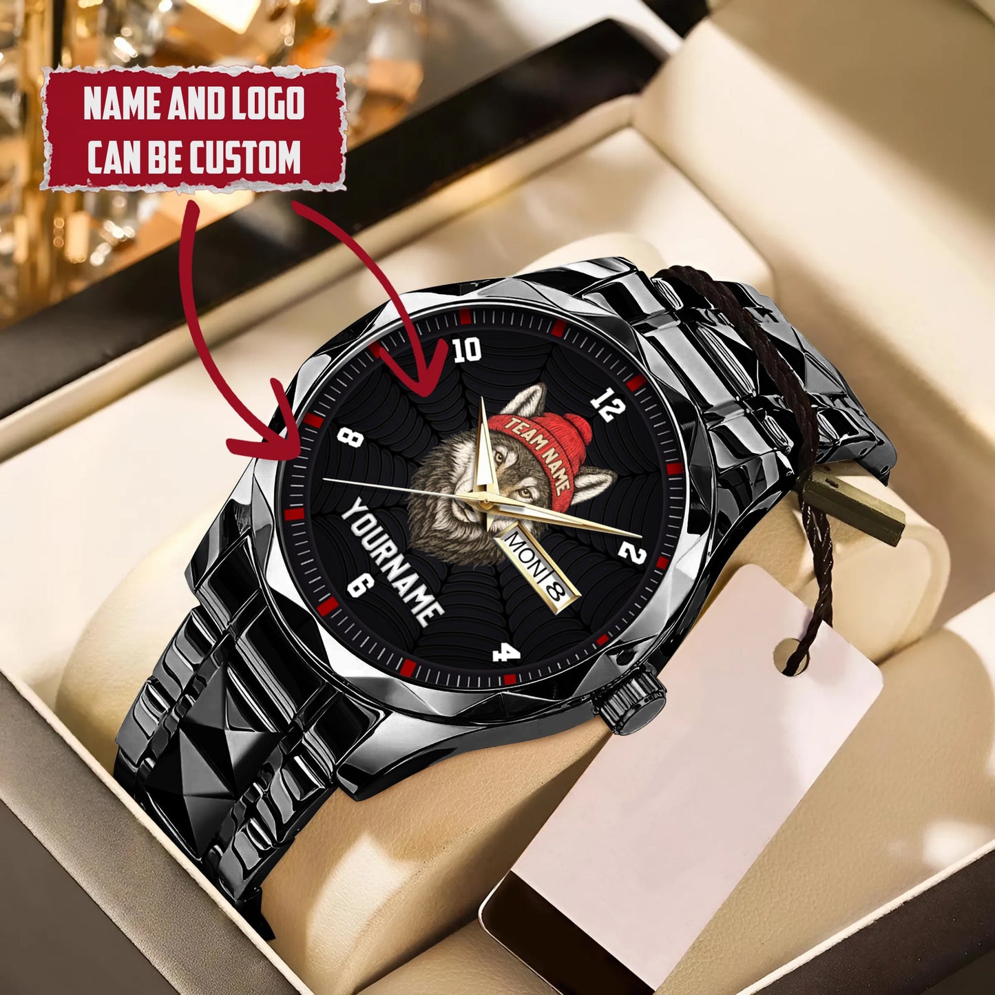 Mascot Personalized Team Name & Name Quartz Watch