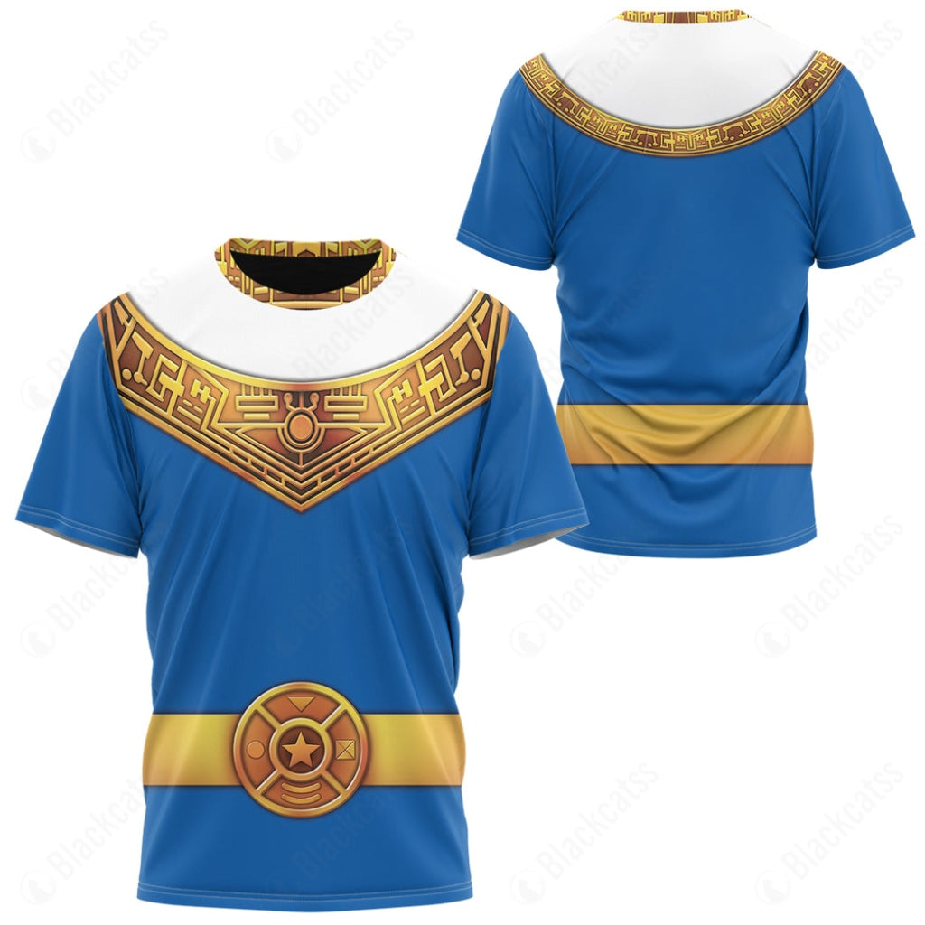 Blue Power Rangers Zeo Custom T-Shirt