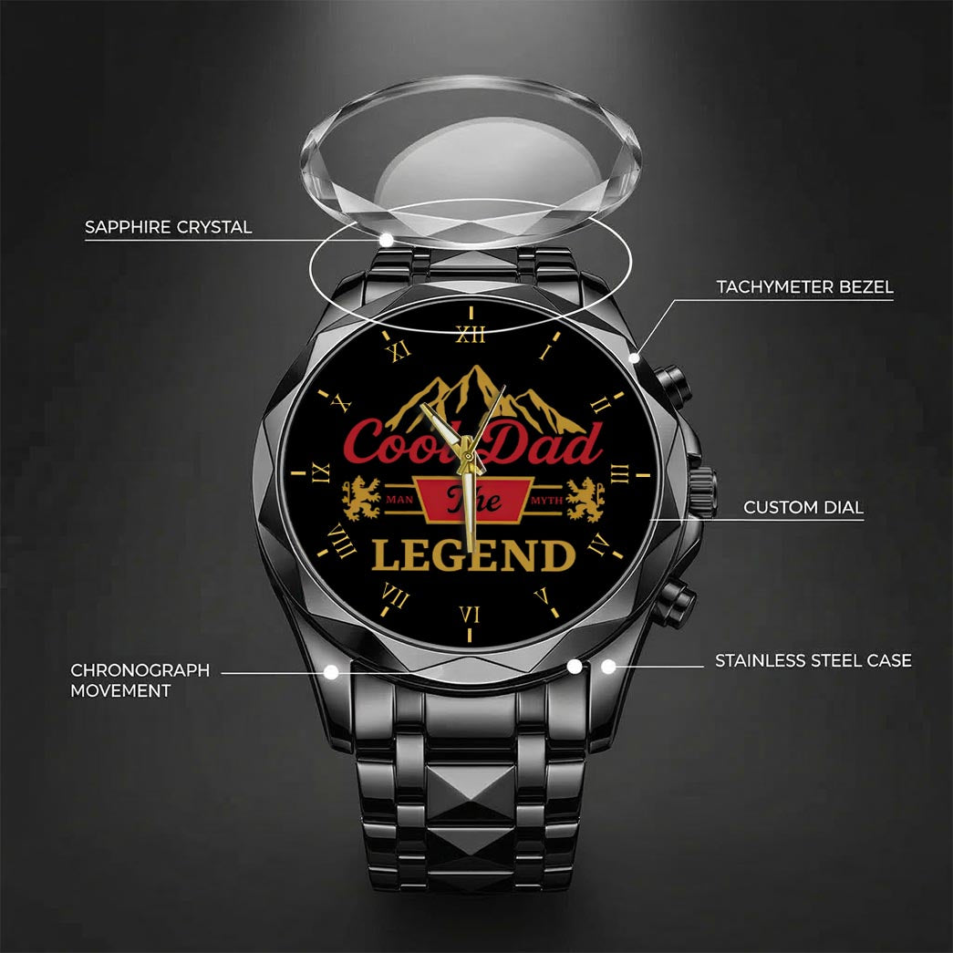 Personalized Father's Day Cool Dad The Legend Watch