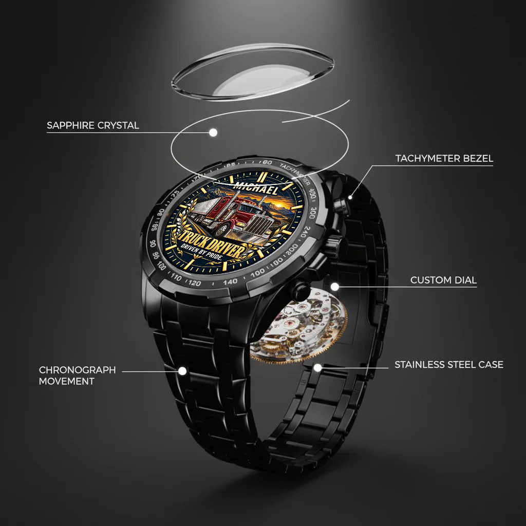 Personalized Firefighter Watch – Custom Name Firefighter Appreciation Gift