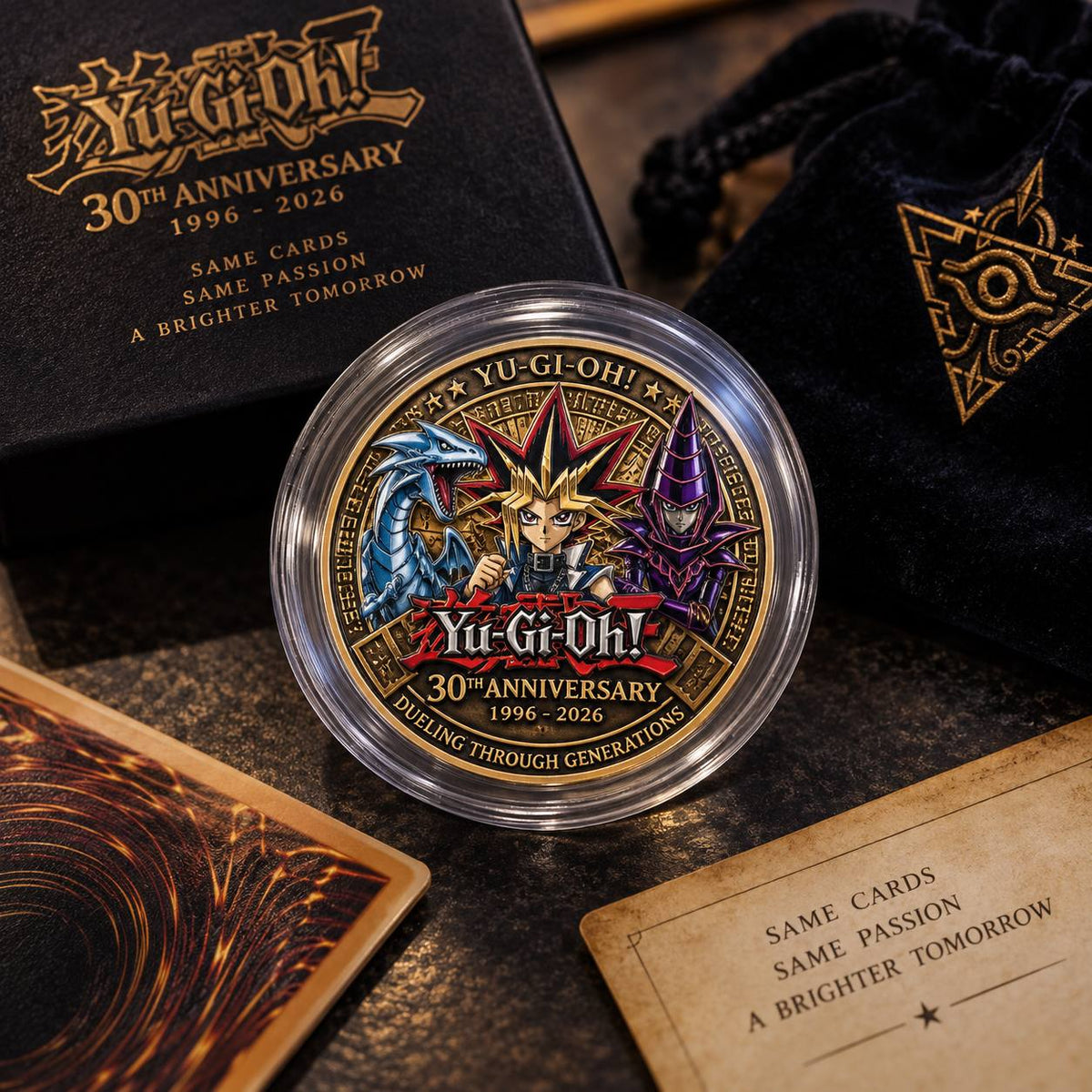YGO 30th Anniversary Printed Commemorative Coin – Limited Edition Gaming Collector’s Coin